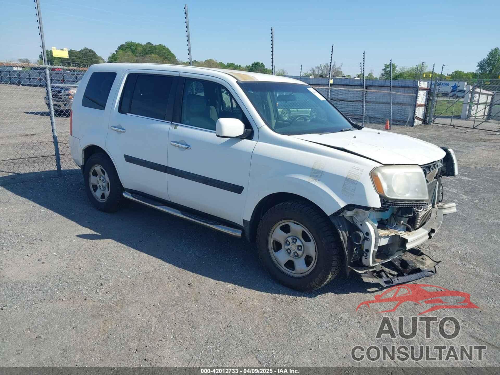 HONDA PILOT 2011 - 5FNYF4H21BB094179