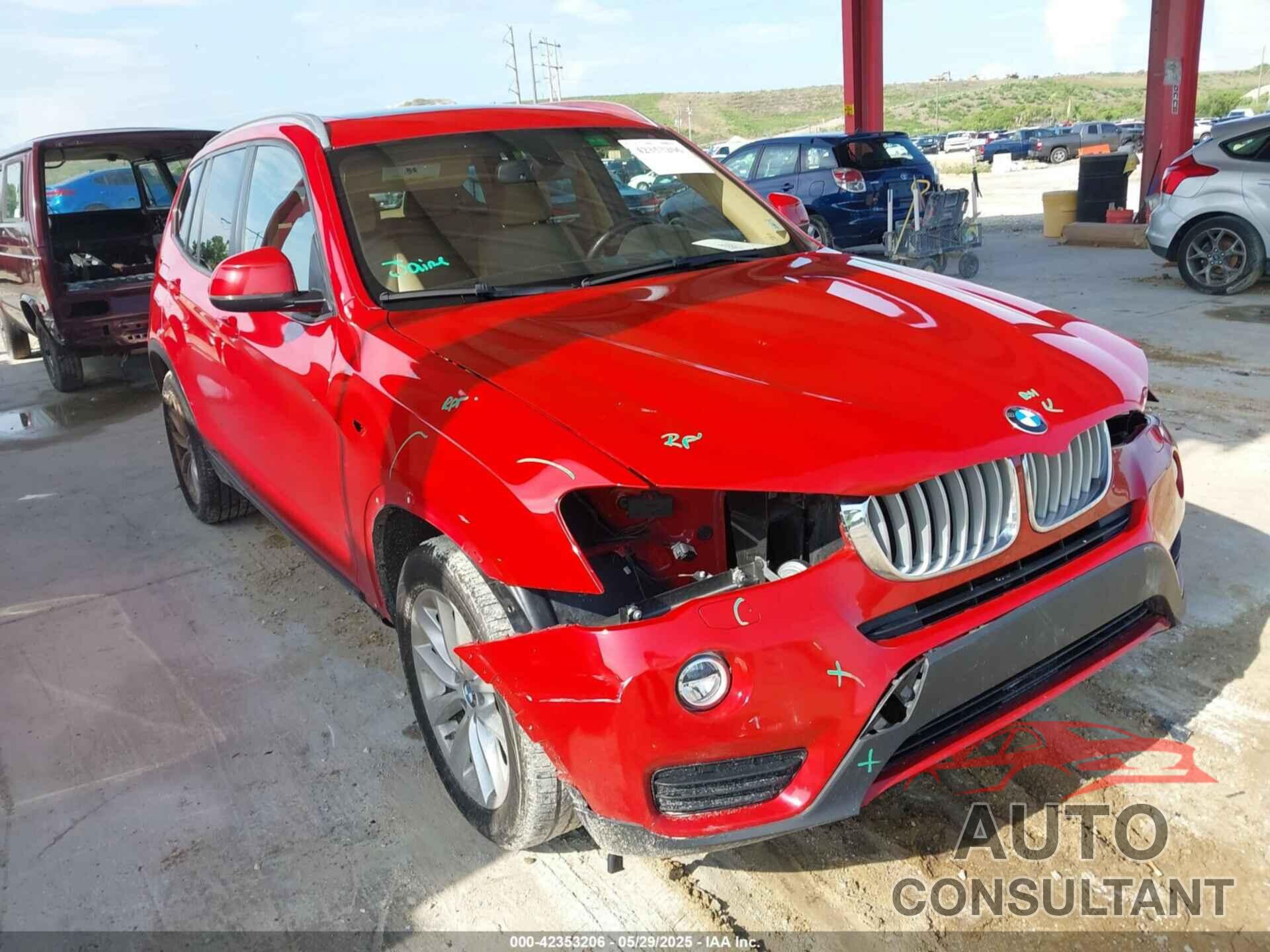 BMW X3 2017 - 5UXWZ7C34H0V92253