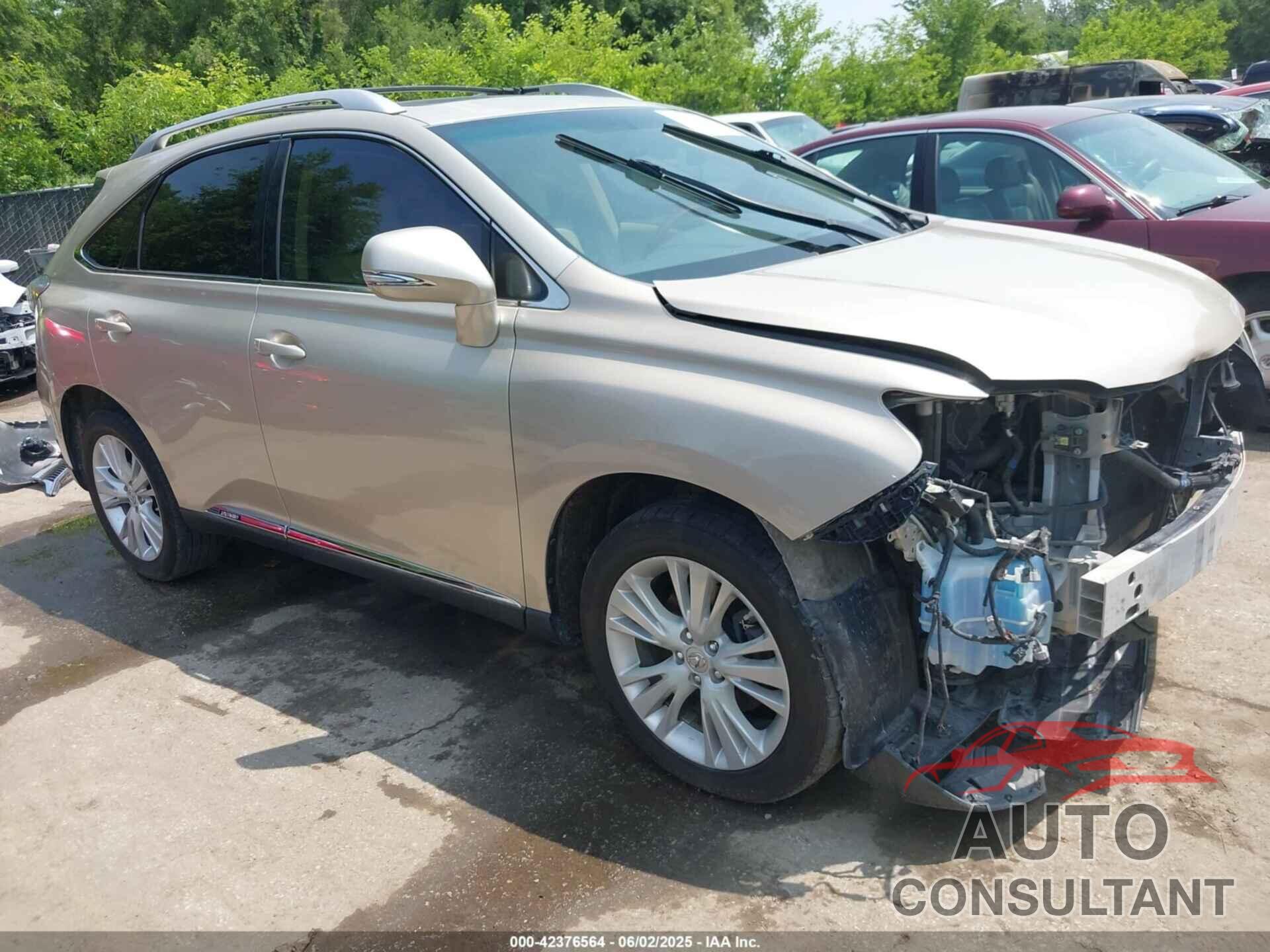 LEXUS RX 450H 2012 - JTJBC1BA4C2430180