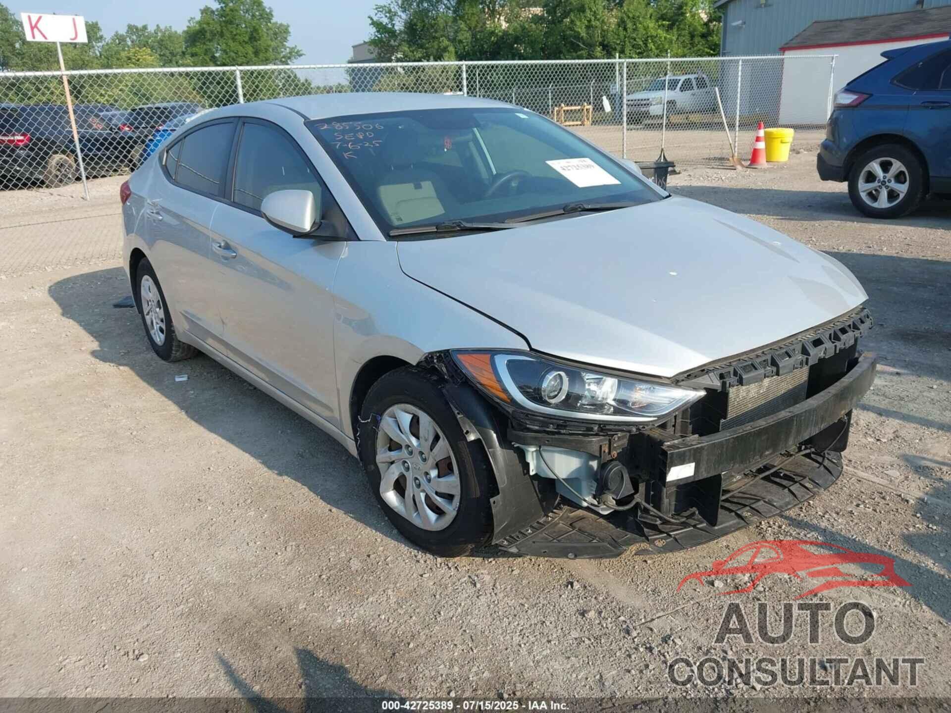 HYUNDAI ELANTRA 2018 - 5NPD74LFXJH369666