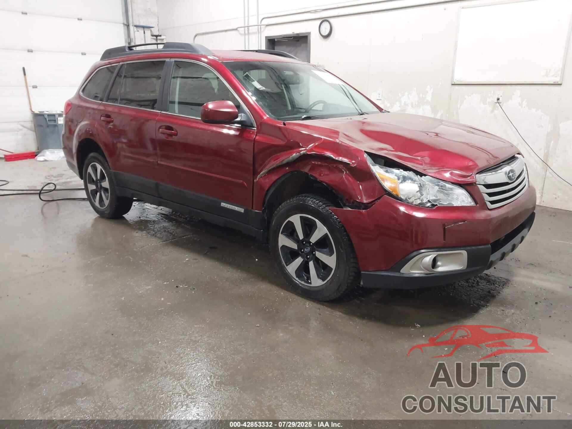SUBARU OUTBACK 2012 - 4S4BRCCC1C3266826