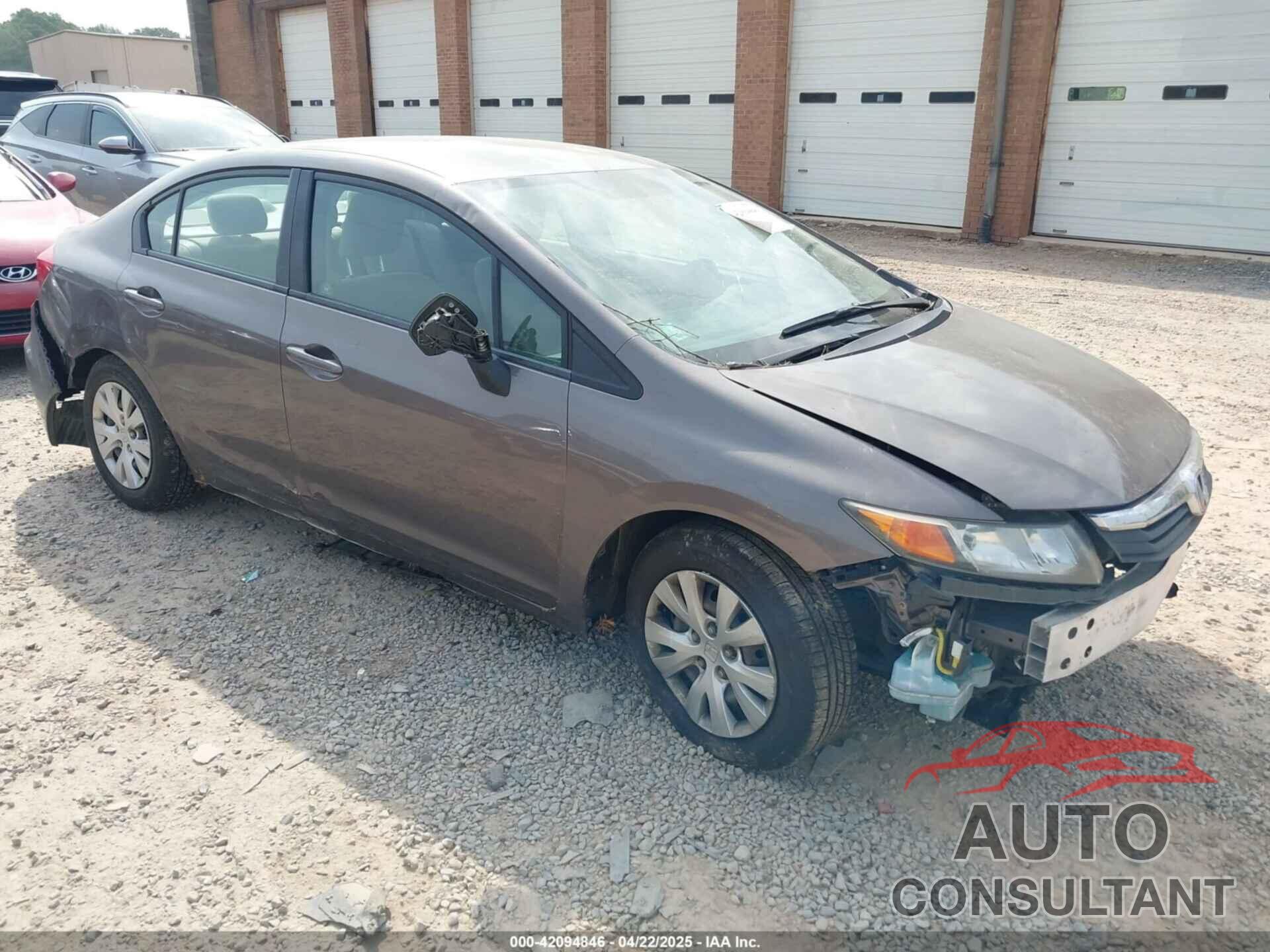 HONDA CIVIC 2012 - 2HGFB2F57CH528266