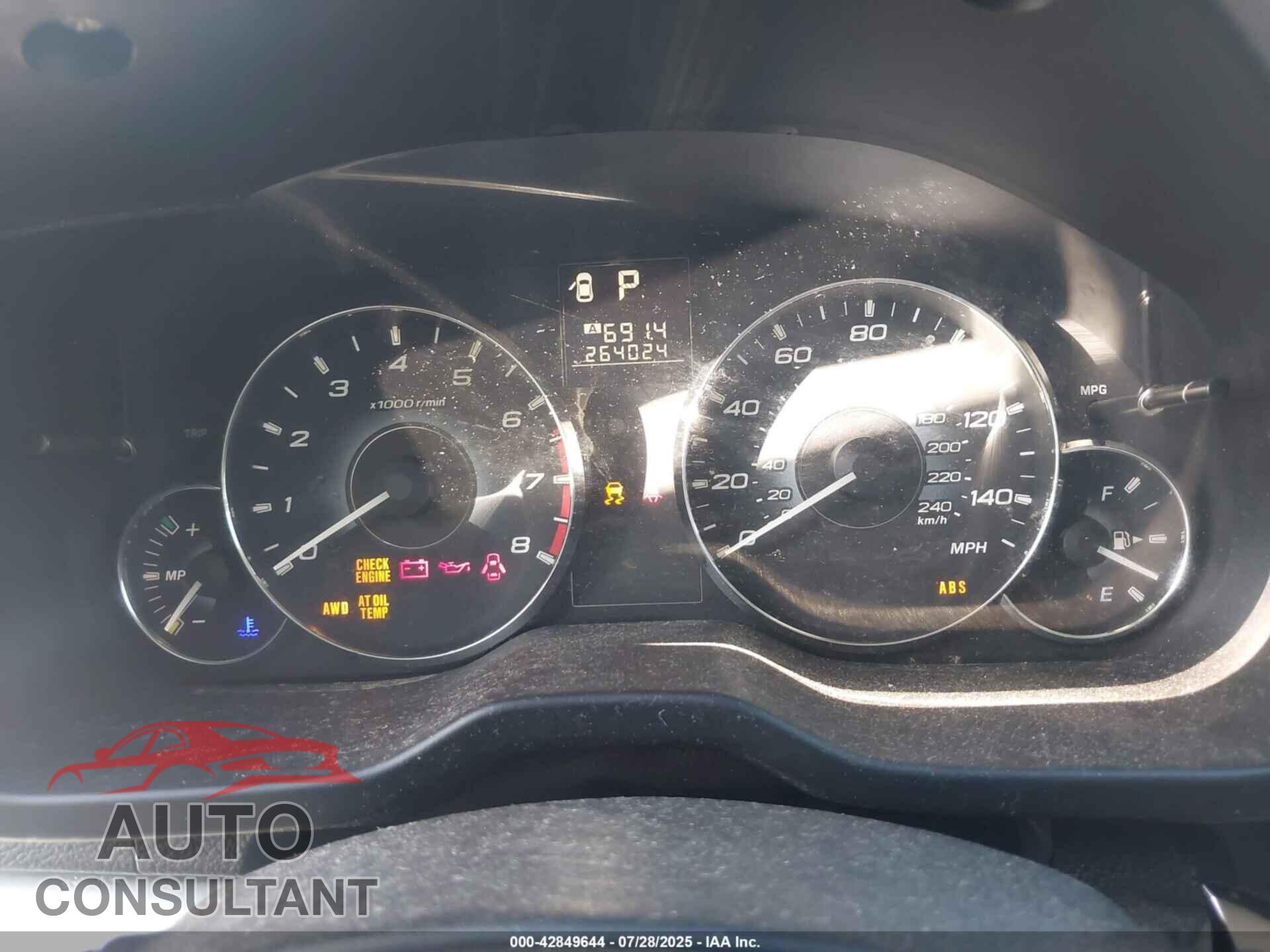 SUBARU OUTBACK 2010 - 4S4BRCCC8A3337677