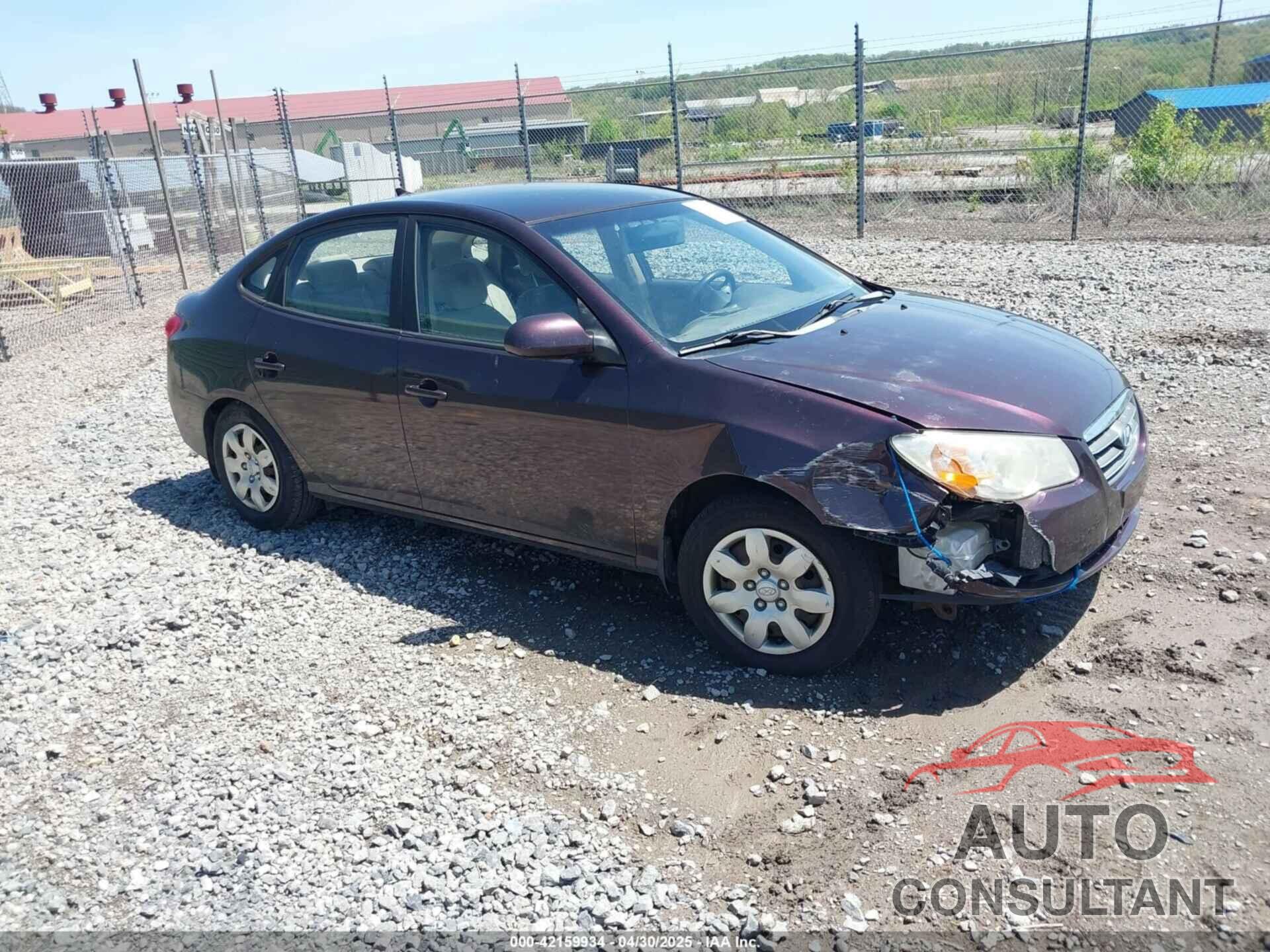 HYUNDAI ELANTRA 2009 - KMHDU46D99U670929