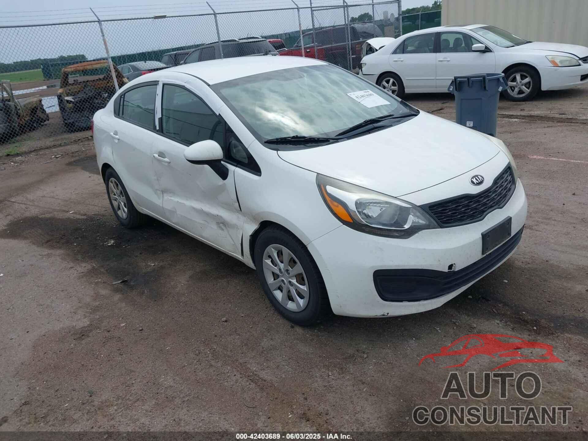 KIA RIO 2013 - KNADM4A34D6204578