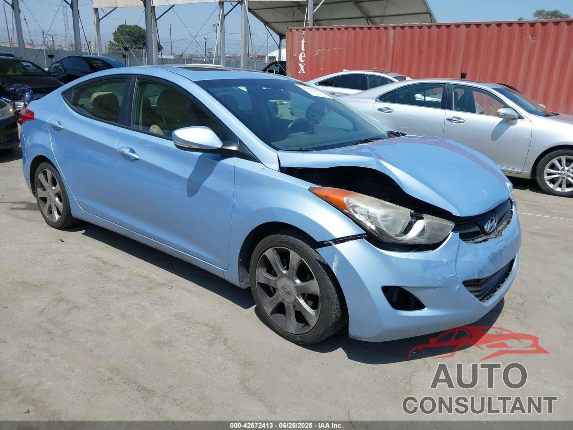 HYUNDAI ELANTRA 2012 - KMHDH4AE5CU464938