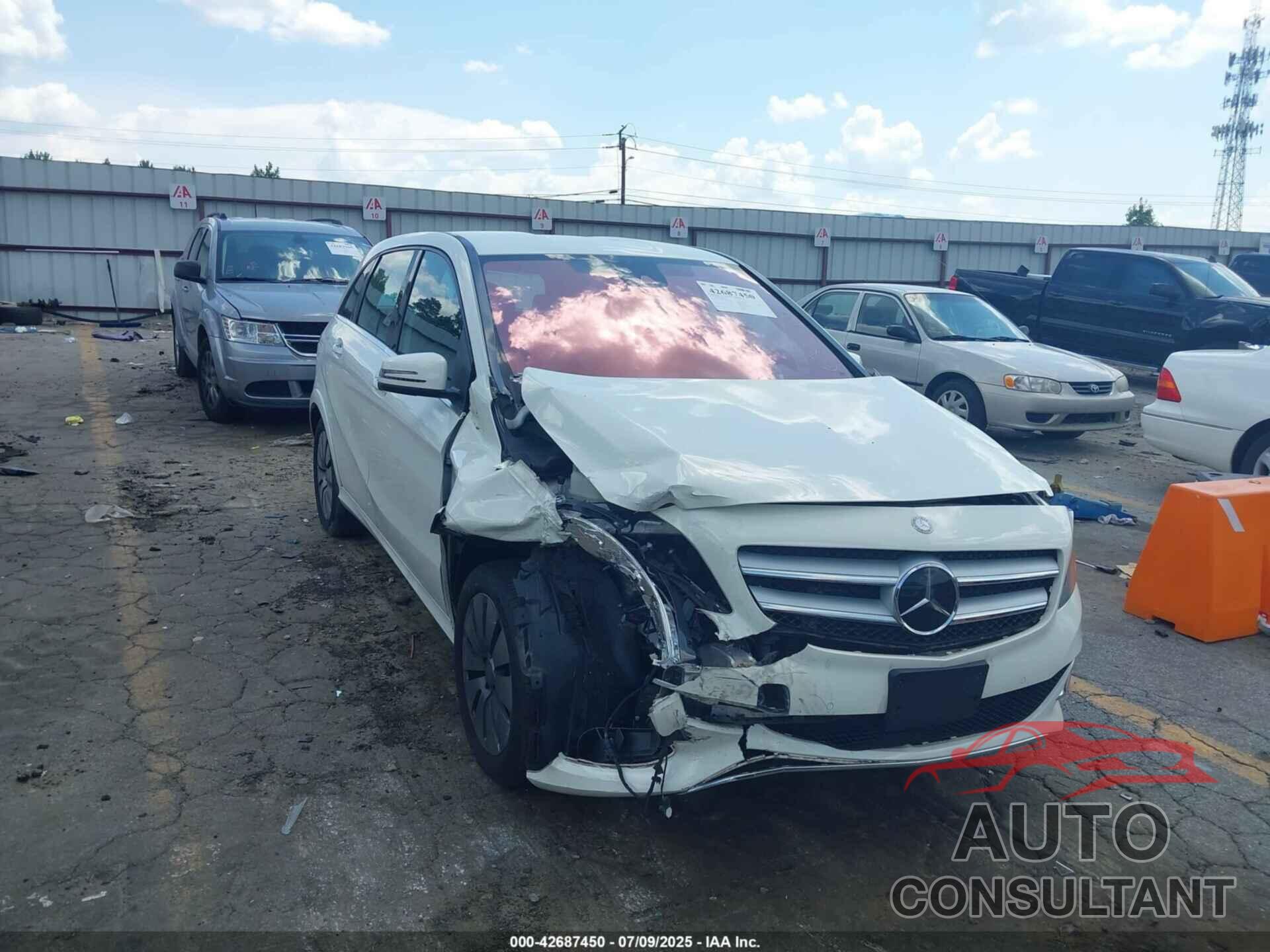 MERCEDES-BENZ B 250E 2017 - WDDVP9AB7HJ012888