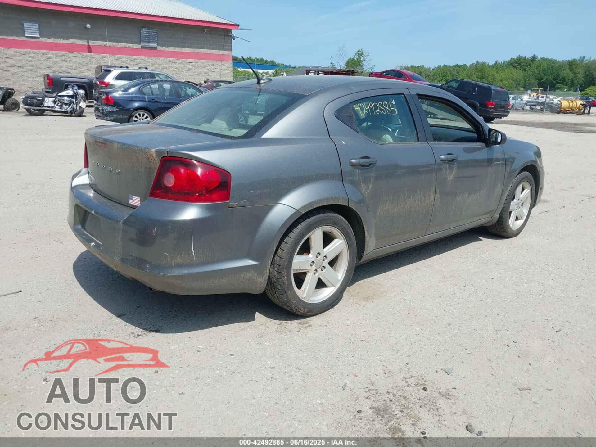DODGE AVENGER 2013 - 1C3CDZAB9DN551854