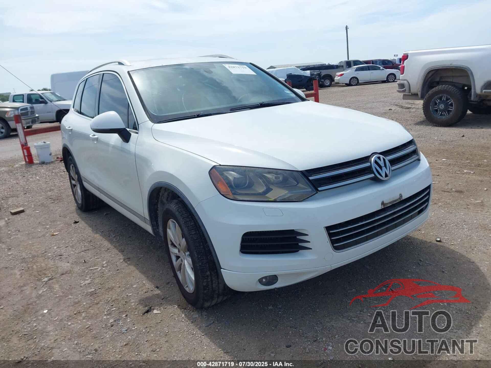 VOLKSWAGEN TOUAREG 2012 - WVGEK9BP6CD008434