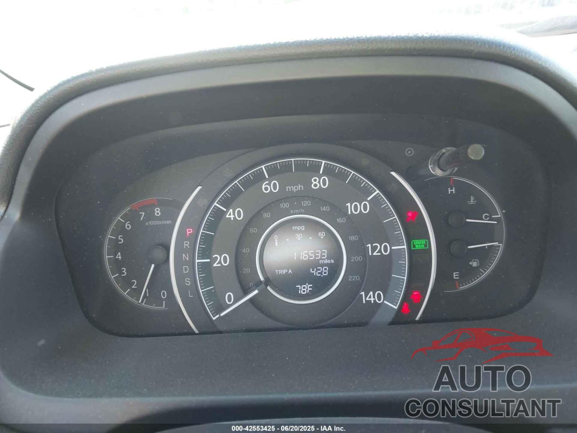 HONDA CR-V 2016 - 5J6RM3H45GL025354