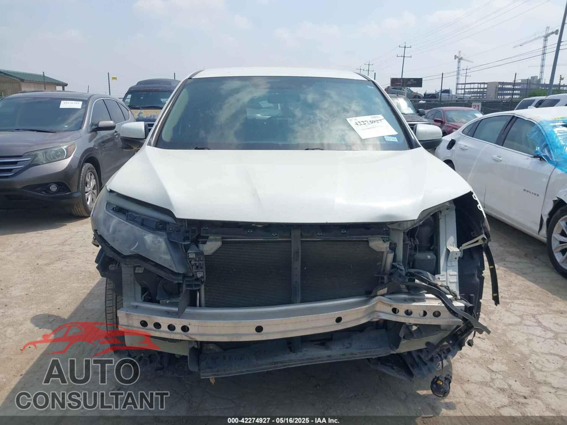 HONDA PILOT 2017 - 5FNYF5H30HB045773