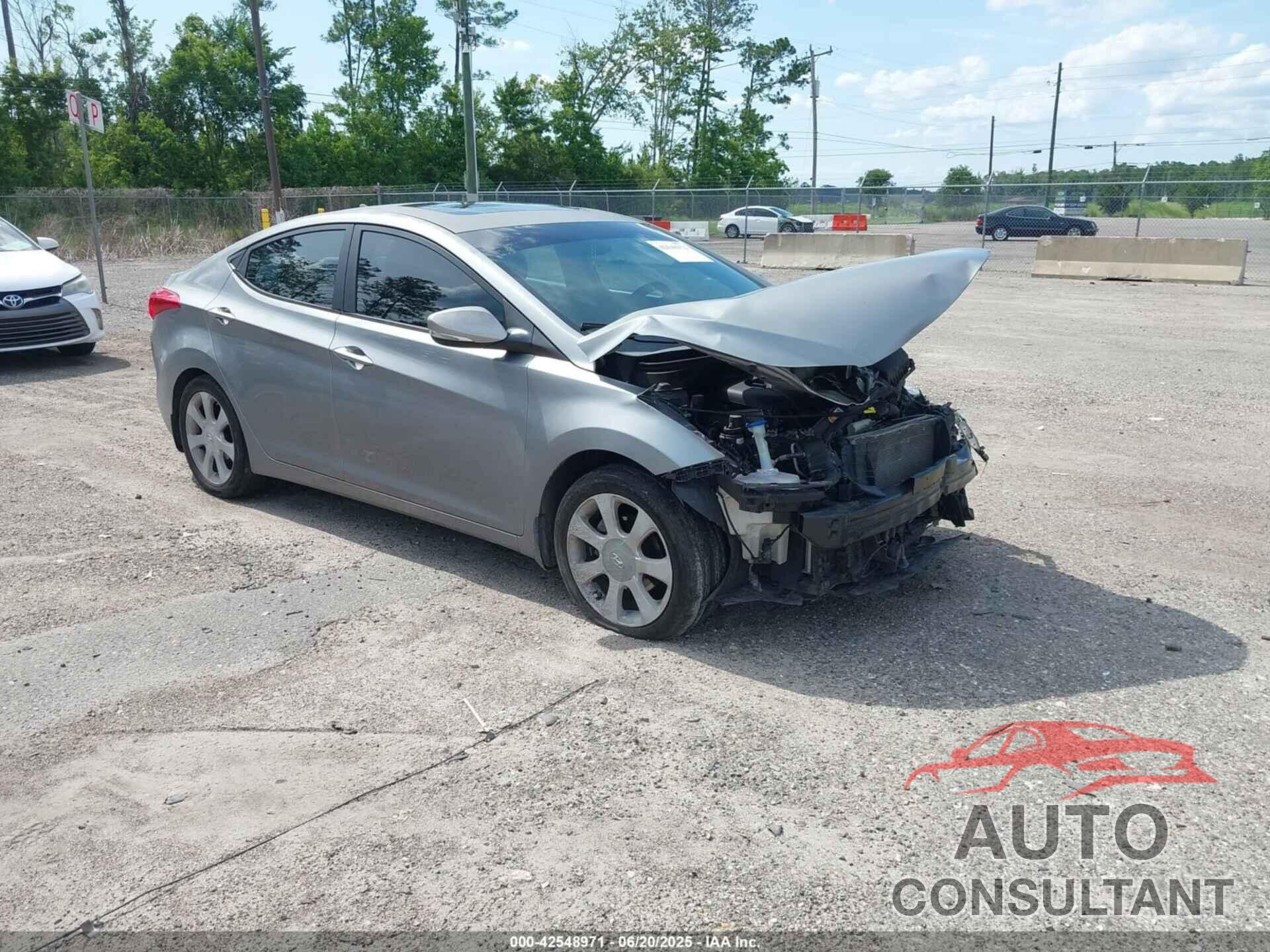 HYUNDAI ELANTRA 2012 - KMHDH4AE2CU495466