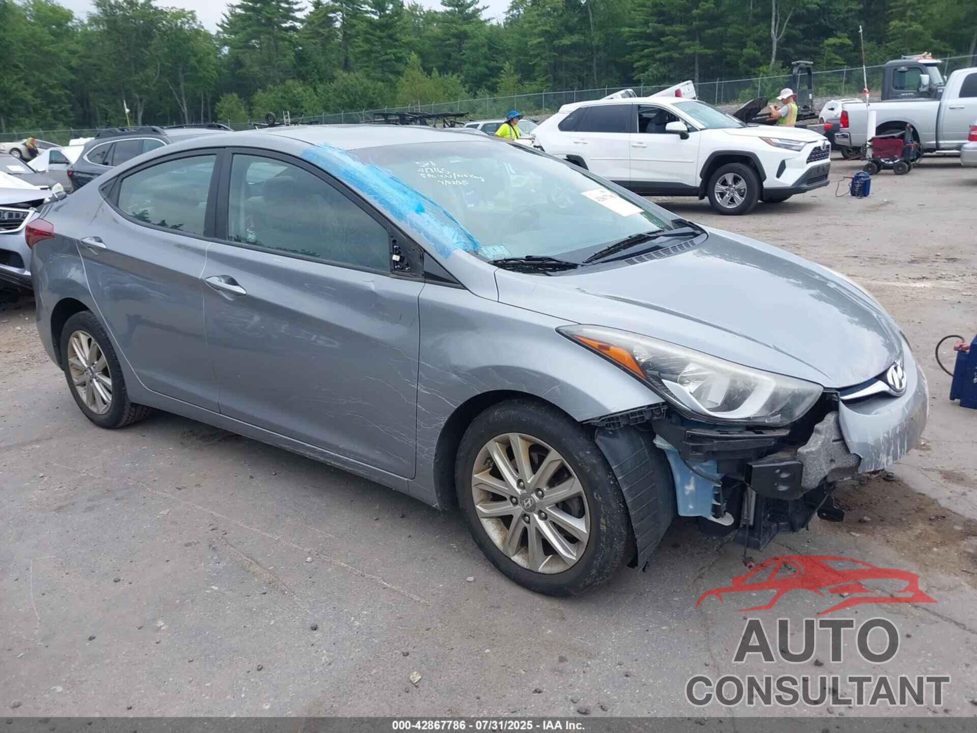 HYUNDAI ELANTRA 2014 - KMHDH4AE3EU201396