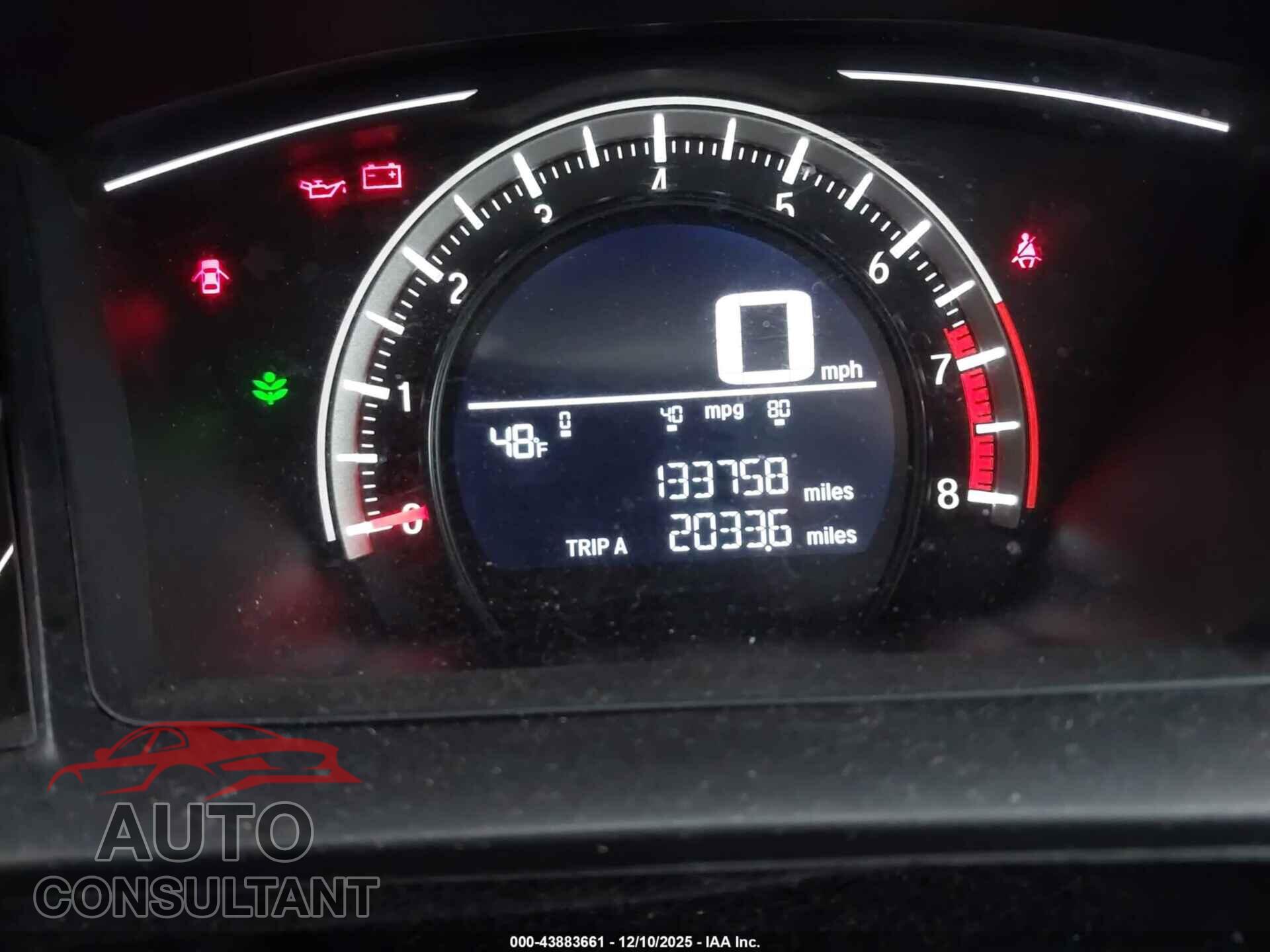 HONDA CIVIC 2017 - 19XFC2E55HE047366