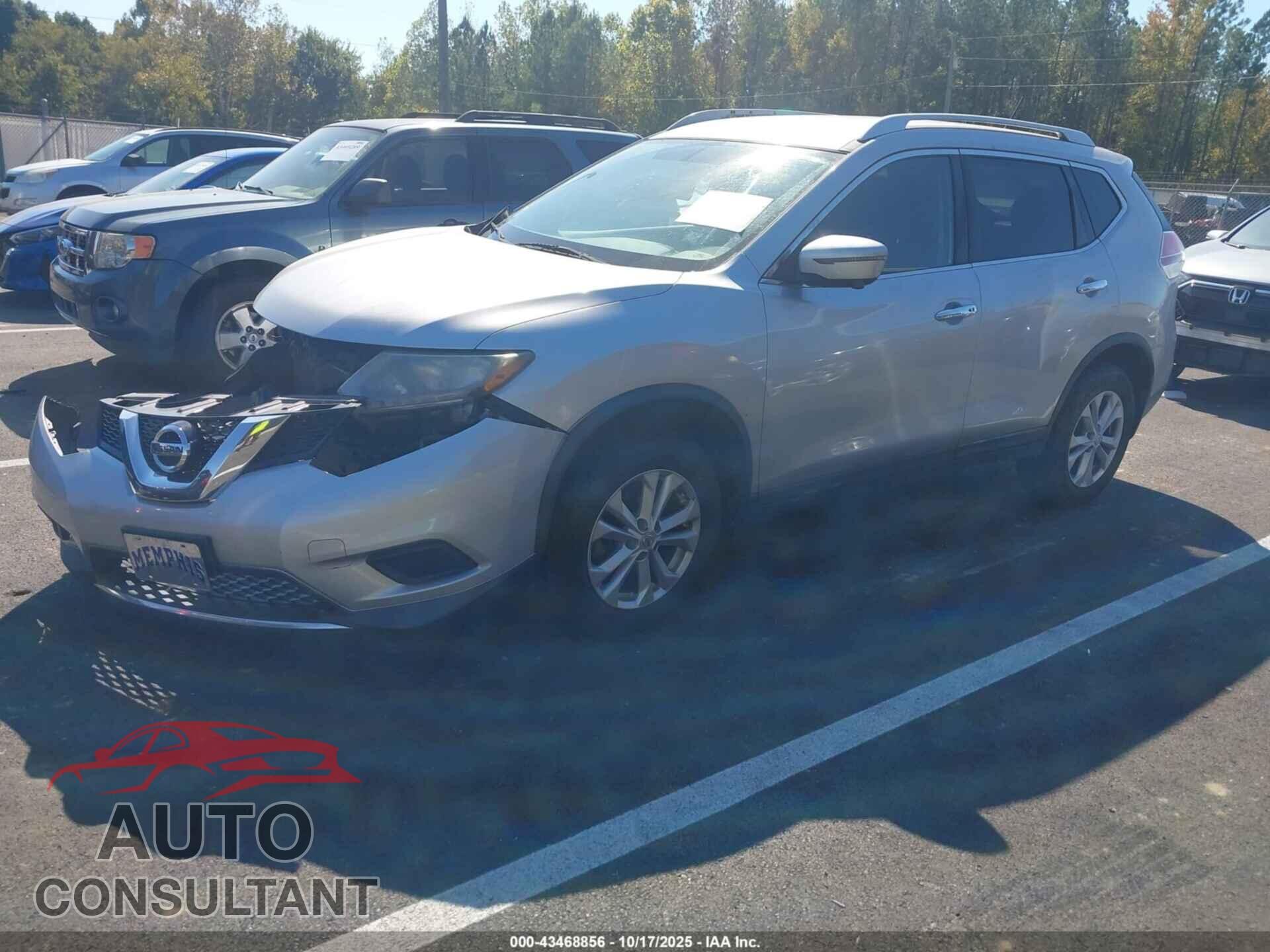 NISSAN ROGUE 2016 - KNMAT2MV9GP641016