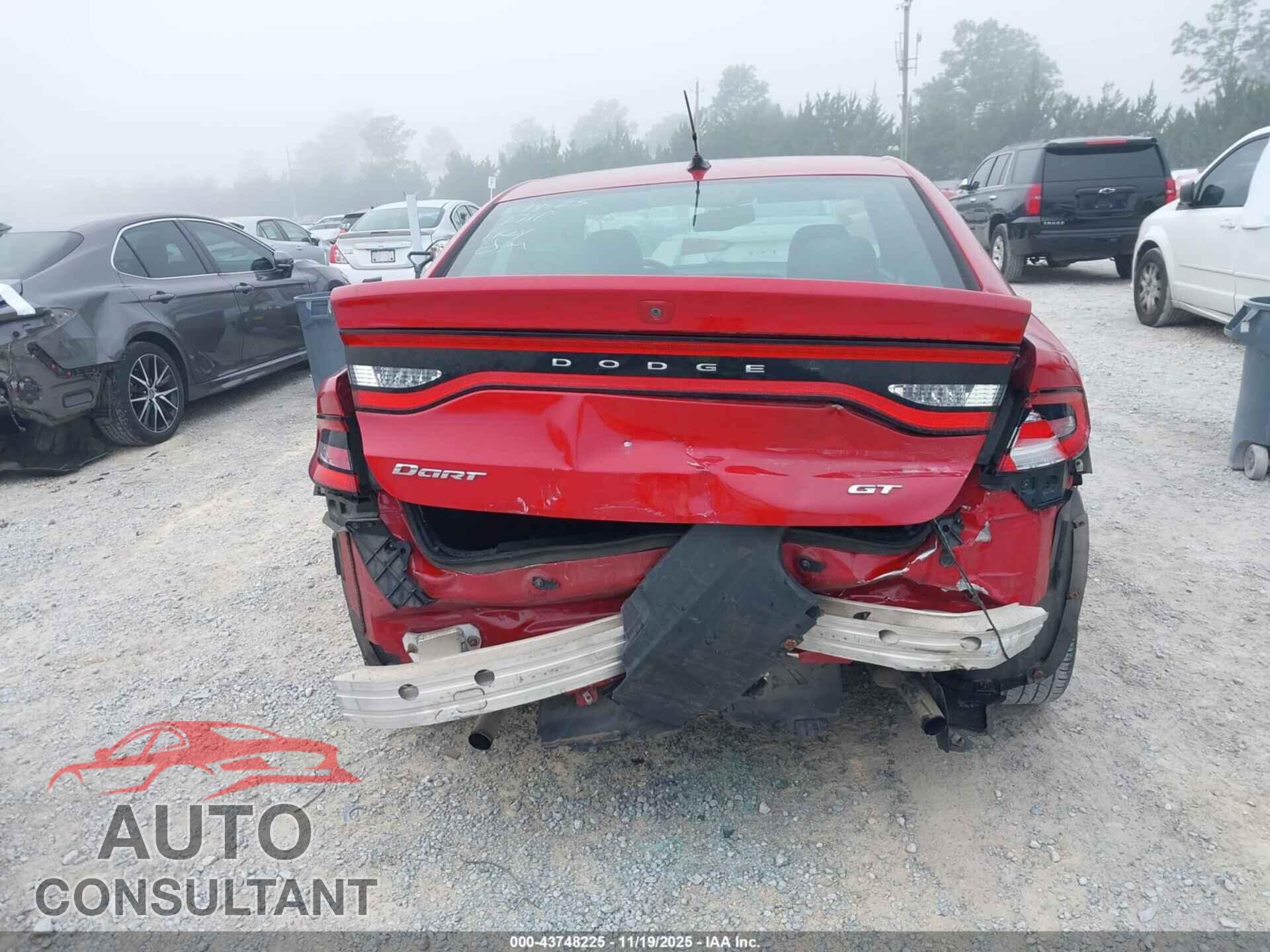 DODGE DART 2015 - 1C3CDFEB9FD165386