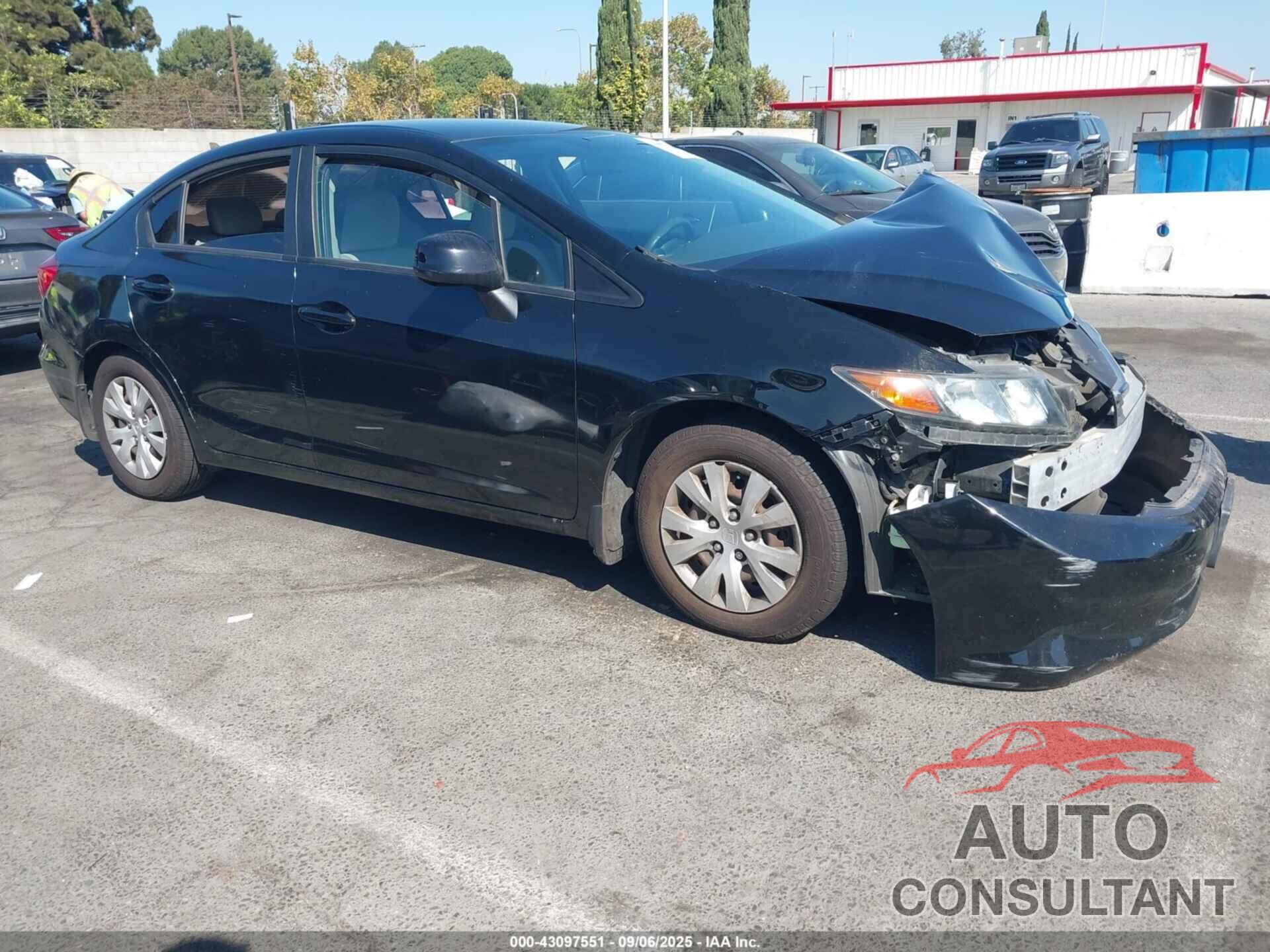 HONDA CIVIC 2012 - 19XFB2F58CE379781