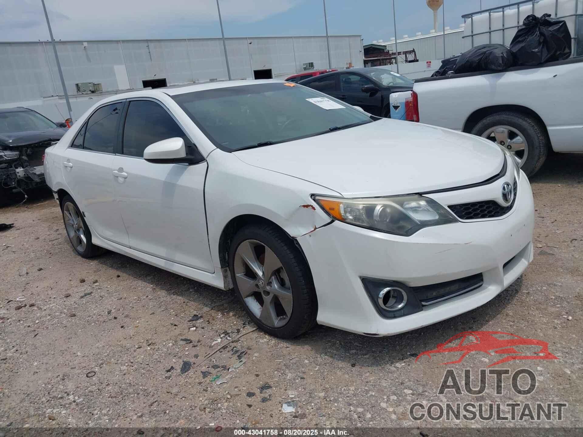 TOYOTA CAMRY 2012 - 4T1BF1FK0CU626159