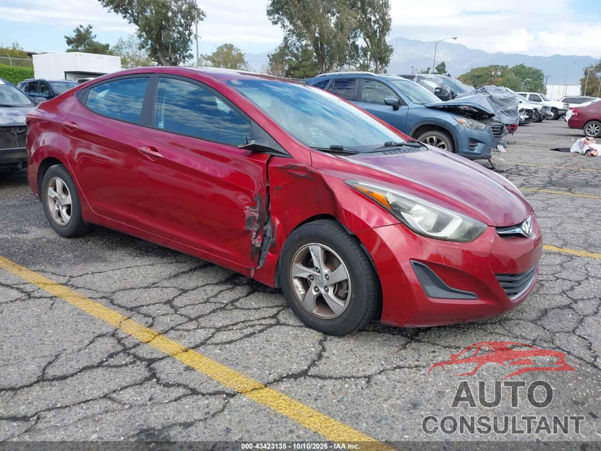 HYUNDAI ELANTRA 2015 - 5NPDH4AE9FH580663