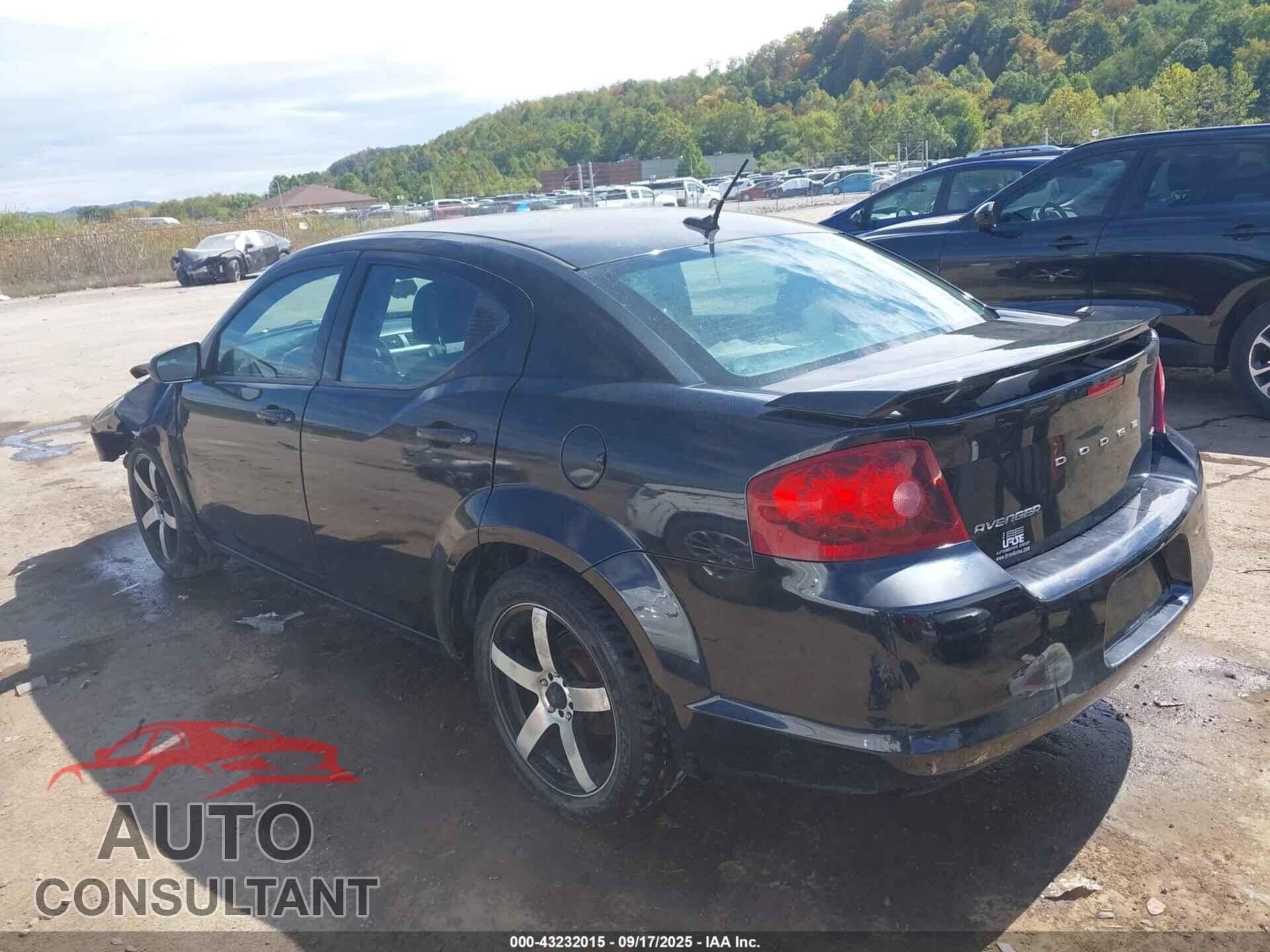 DODGE AVENGER 2013 - 1C3CDZCB5DN614347