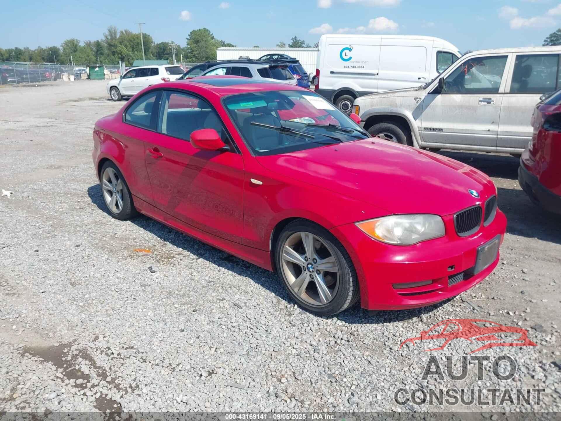 BMW 128I 2011 - WBAUP7C59BVM54697