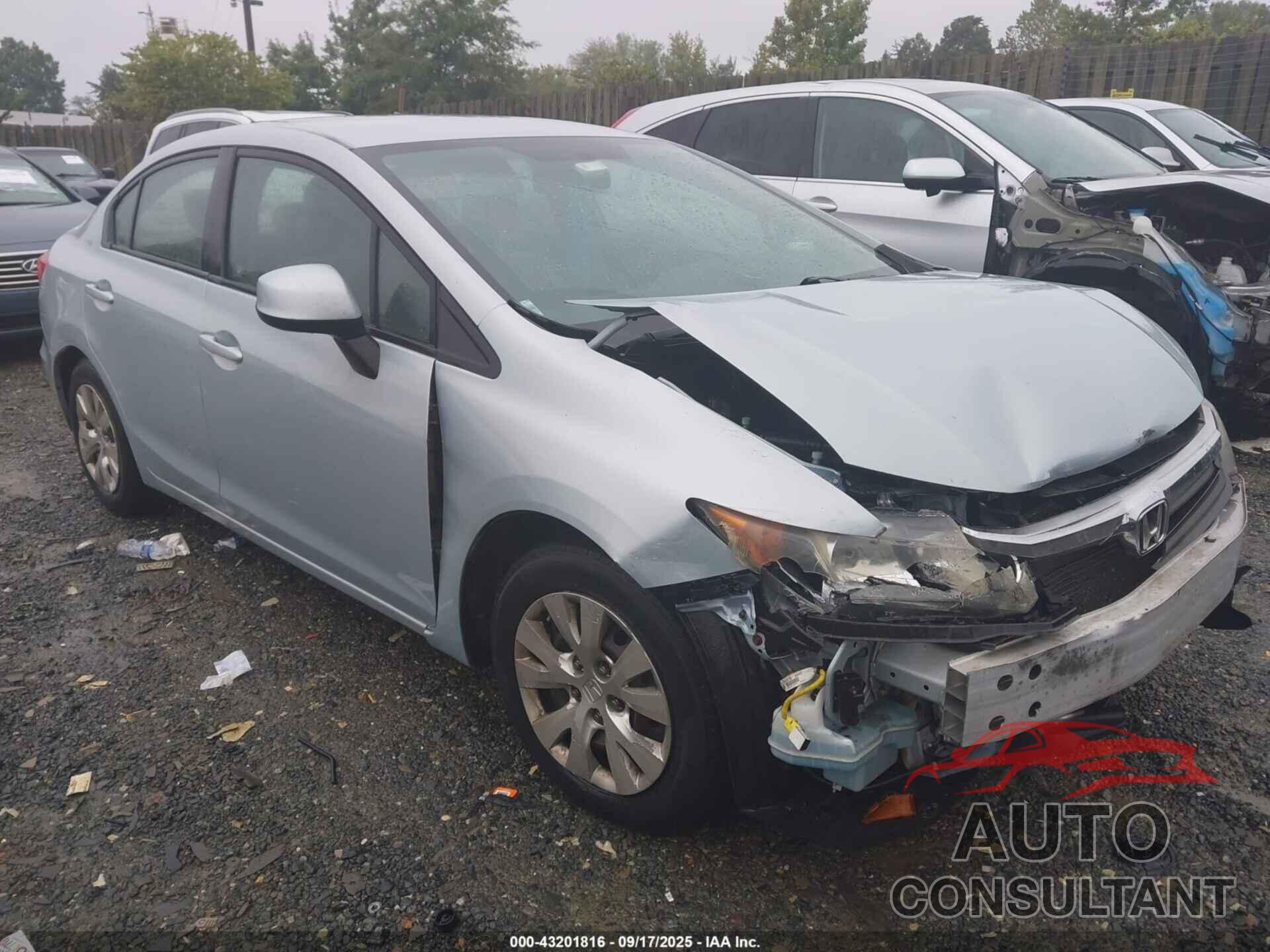 HONDA CIVIC 2012 - 2HGFB2F57CH599449