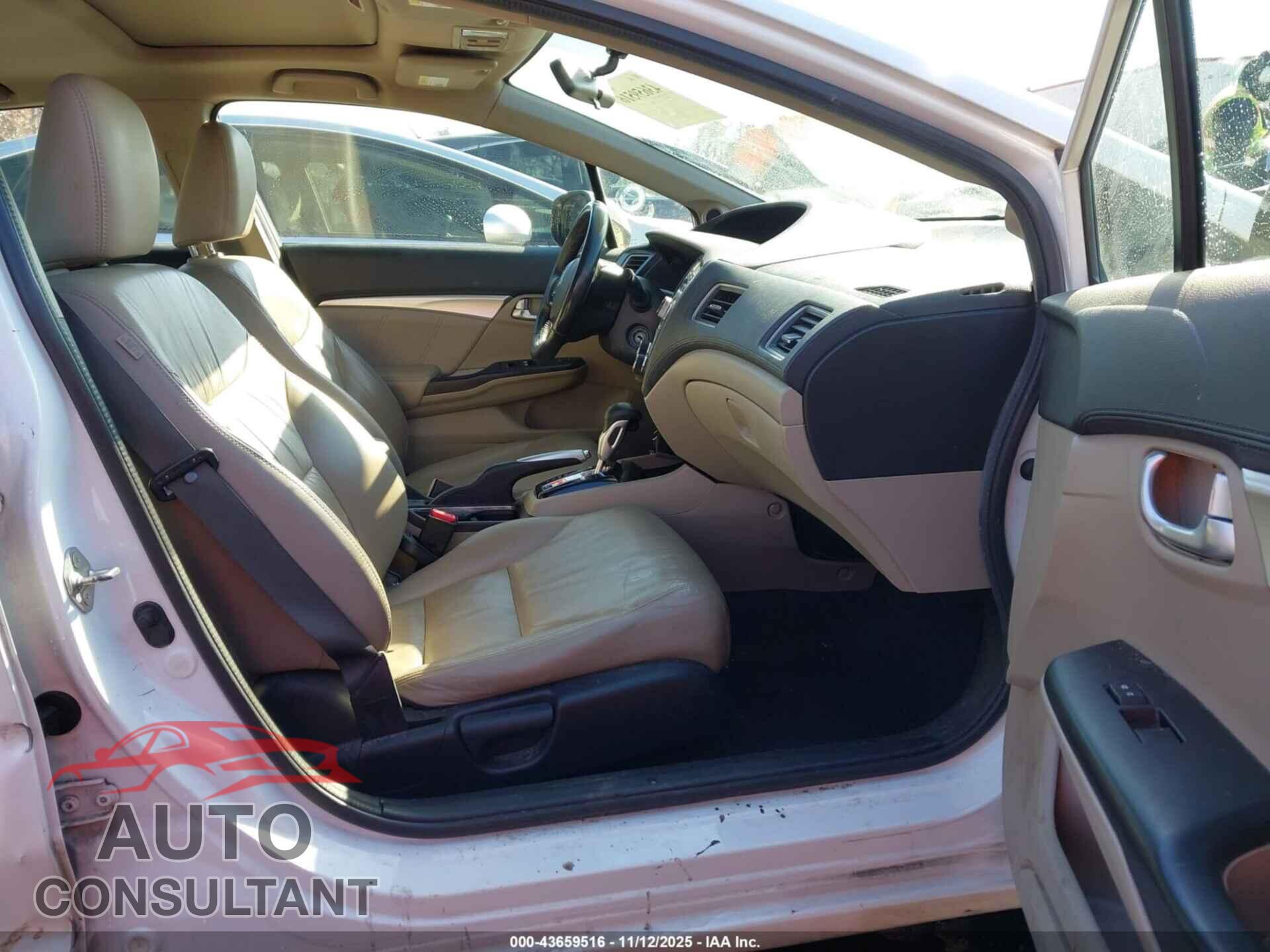 HONDA CIVIC 2013 - 19XFB2F94DE207008