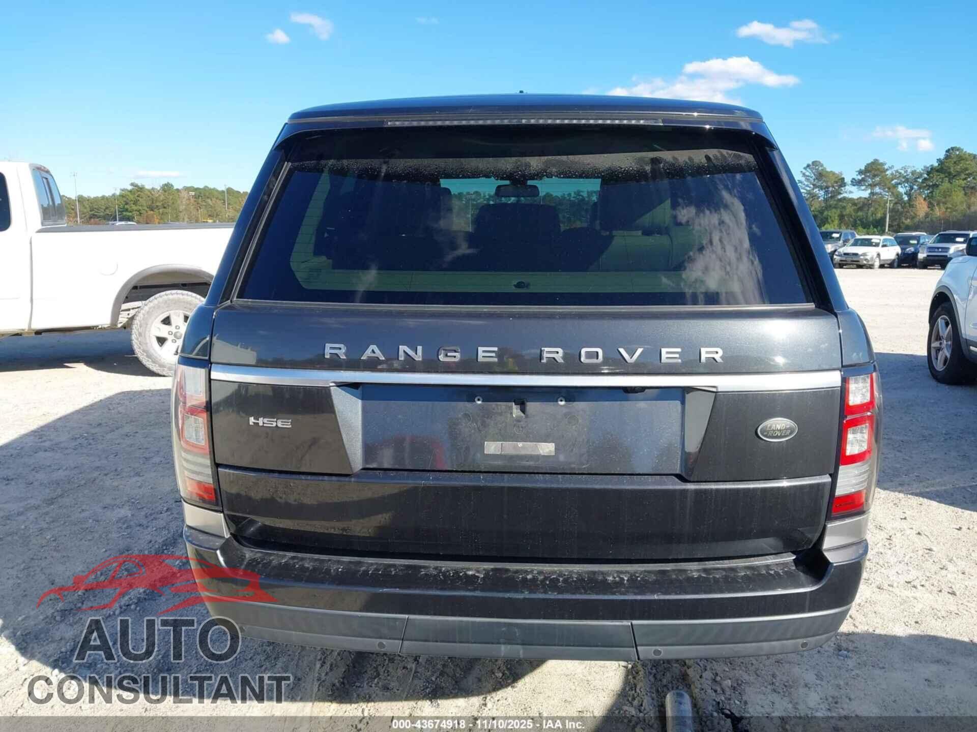 LAND ROVER RANGE ROVER 2015 - SALGS2VFXFA233137