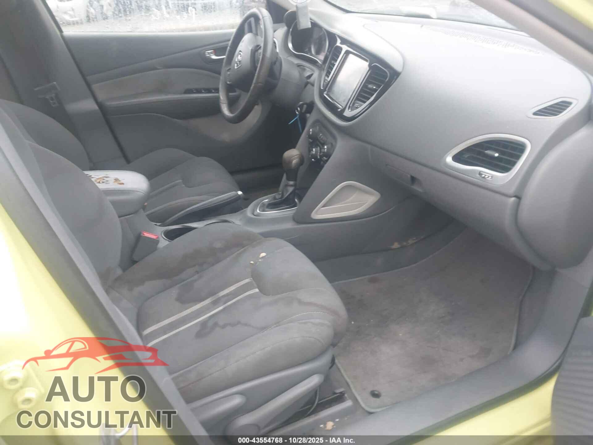 DODGE DART 2013 - 1C3CDFBA8DD149222