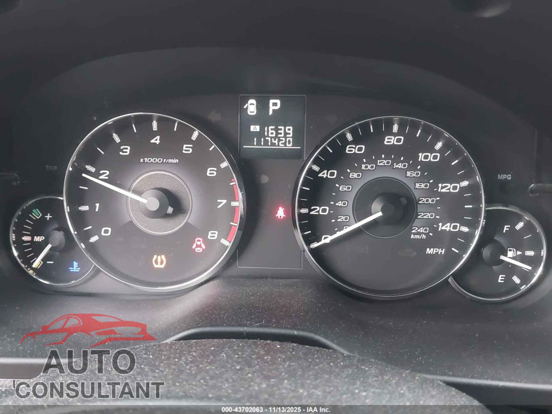SUBARU OUTBACK 2011 - 4S4BRBCC8B3389967