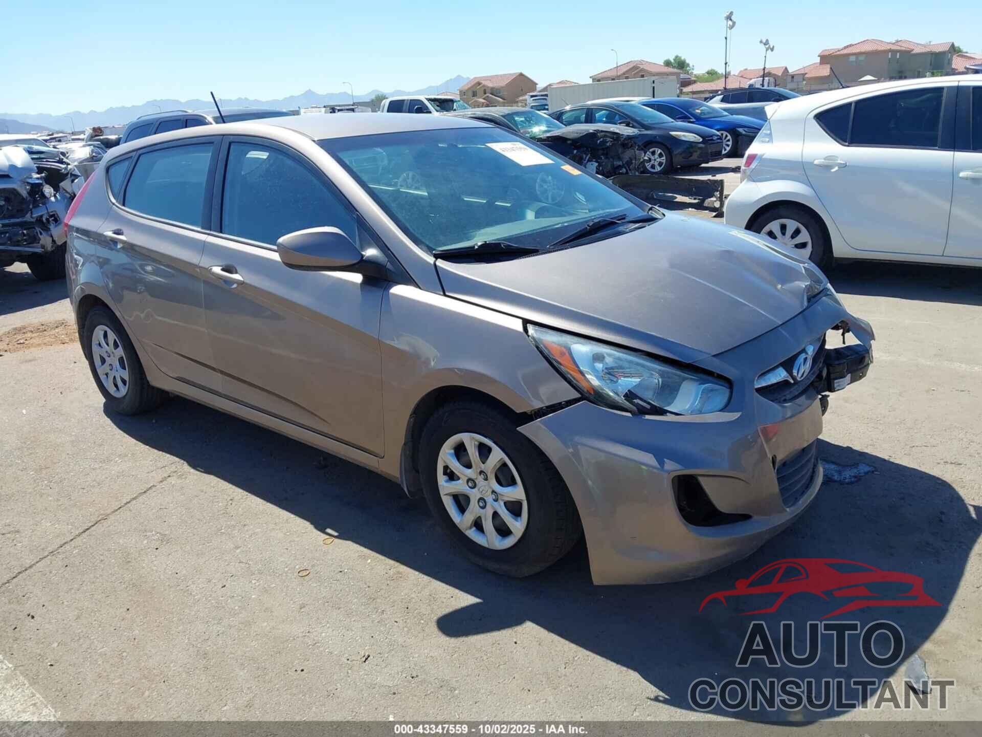 HYUNDAI ACCENT 2013 - KMHCT5AE7DU117306