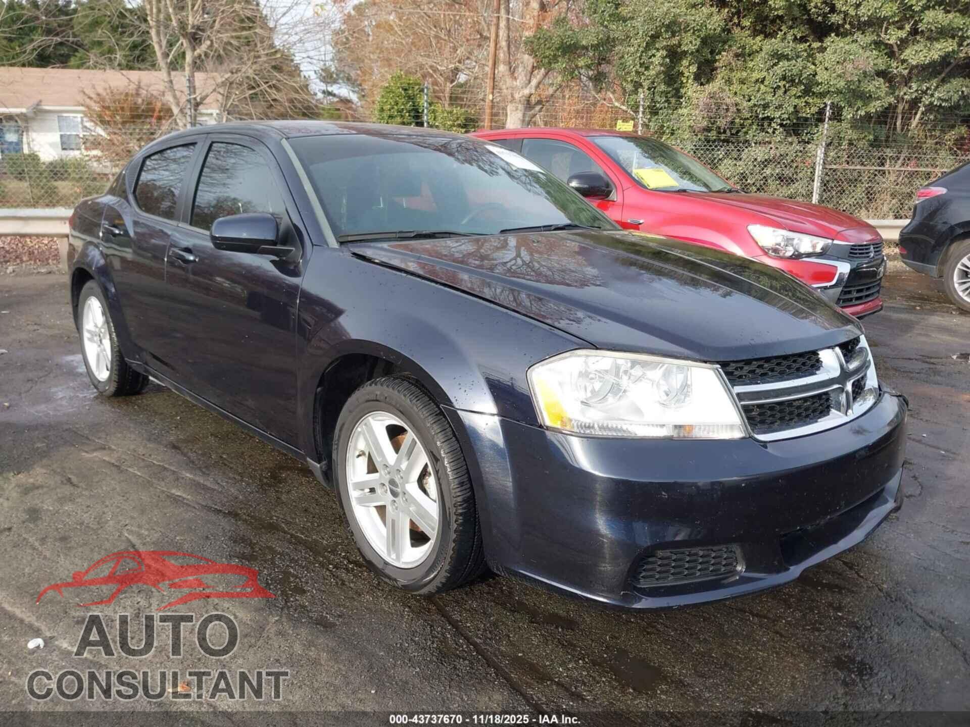 DODGE AVENGER 2012 - 1C3CDZCB3CN290426