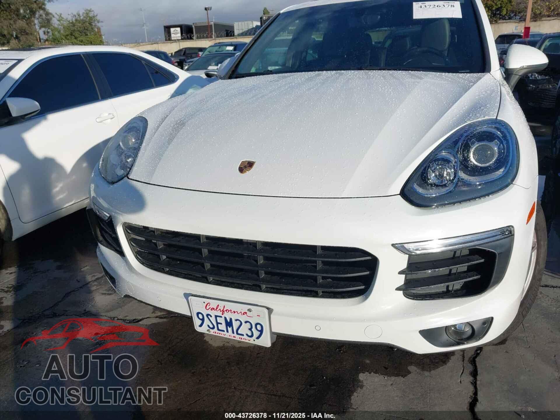 PORSCHE CAYENNE 2016 - WP1AA2A25GLA03058