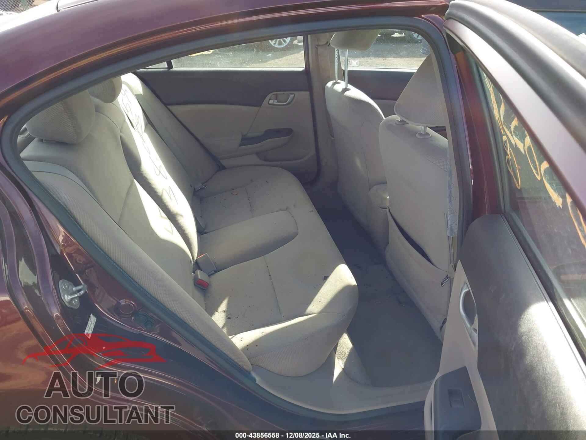 HONDA CIVIC 2012 - 19XFB2F55CE385778