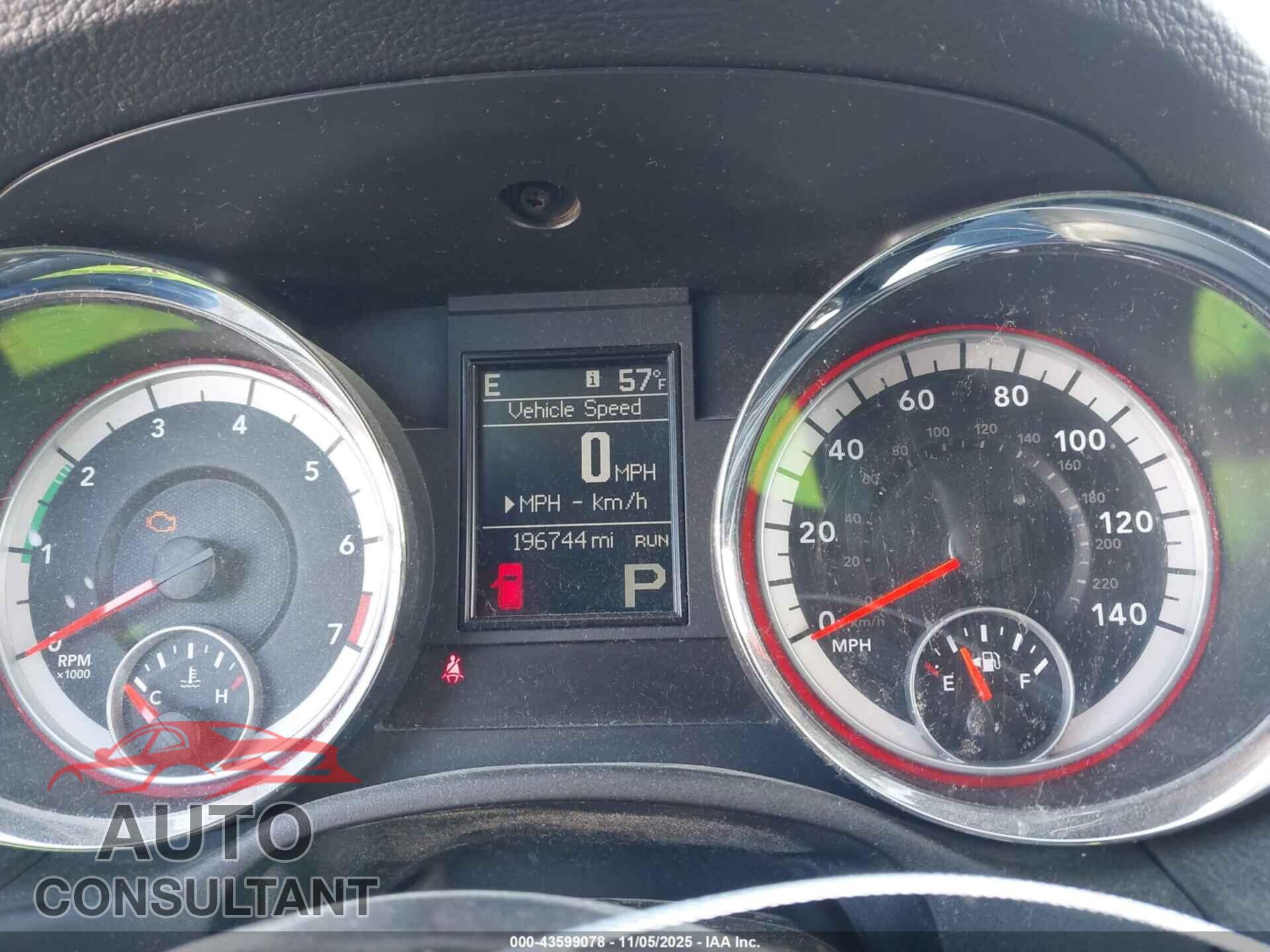 DODGE DURANGO 2011 - 1D4RE2GG6BC651886