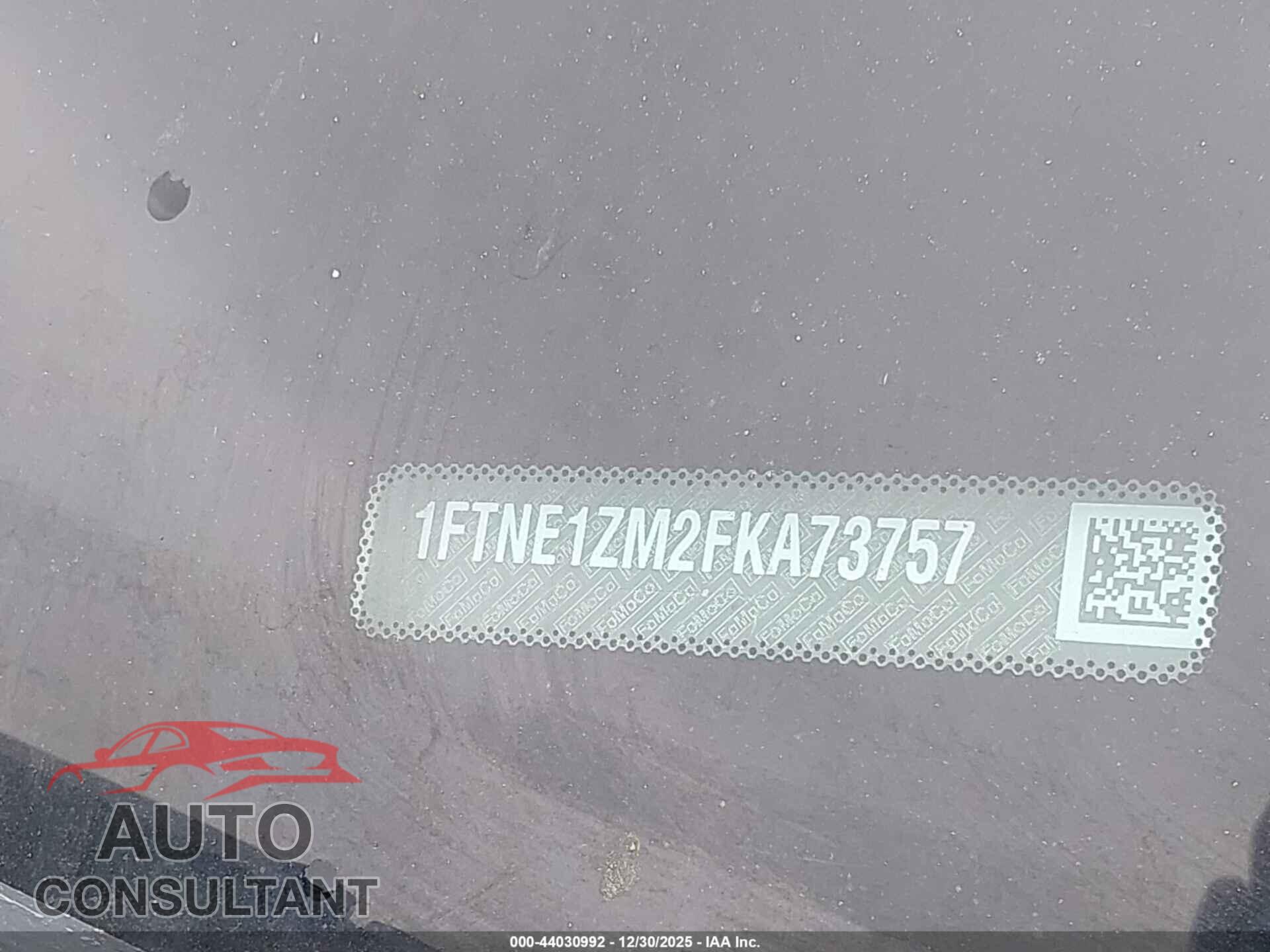FORD TRANSIT-150 2015 - 1FTNE1ZM2FKA73757