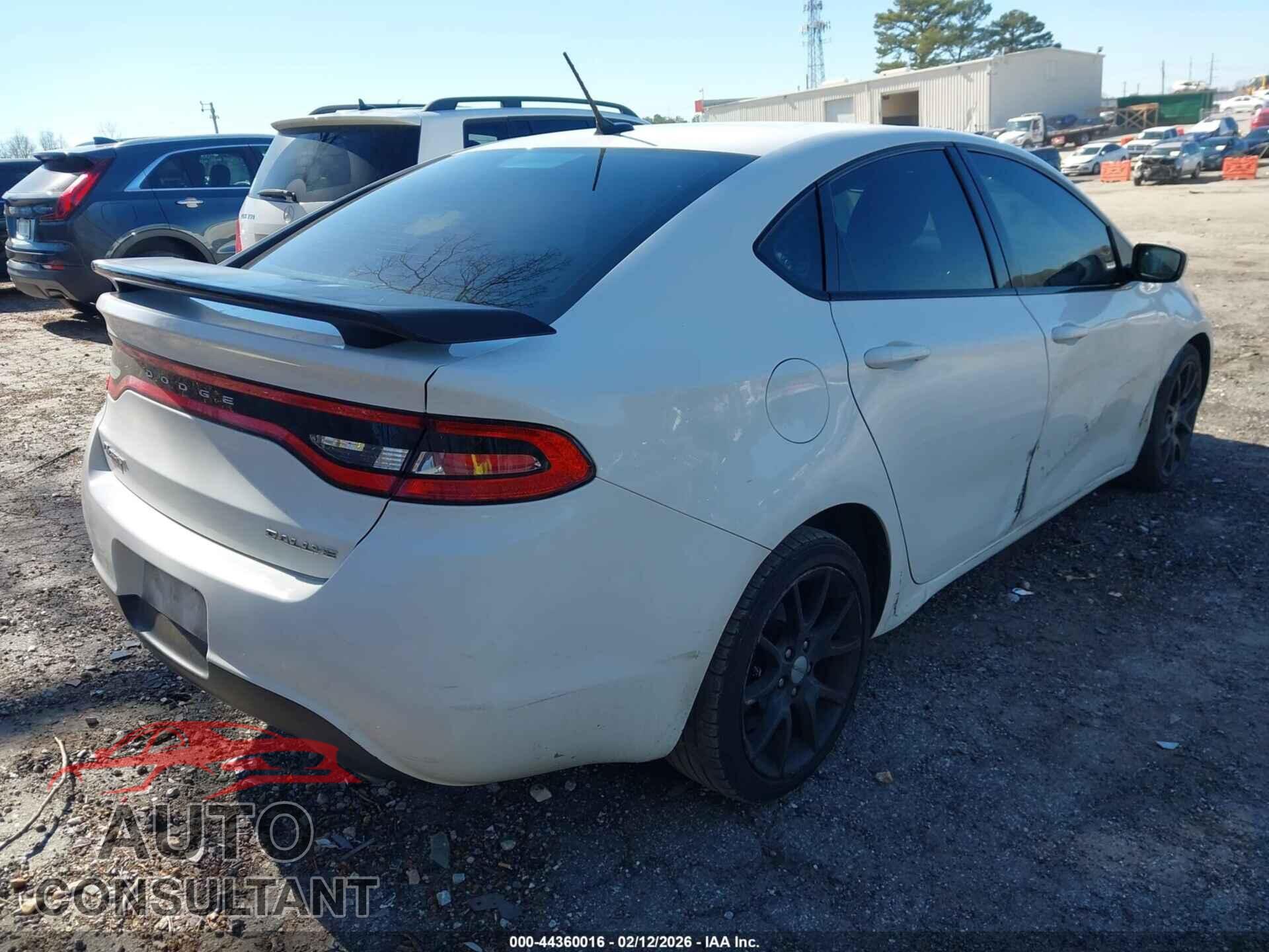 DODGE DART 2013 - 1C3CDFBA6DD103209