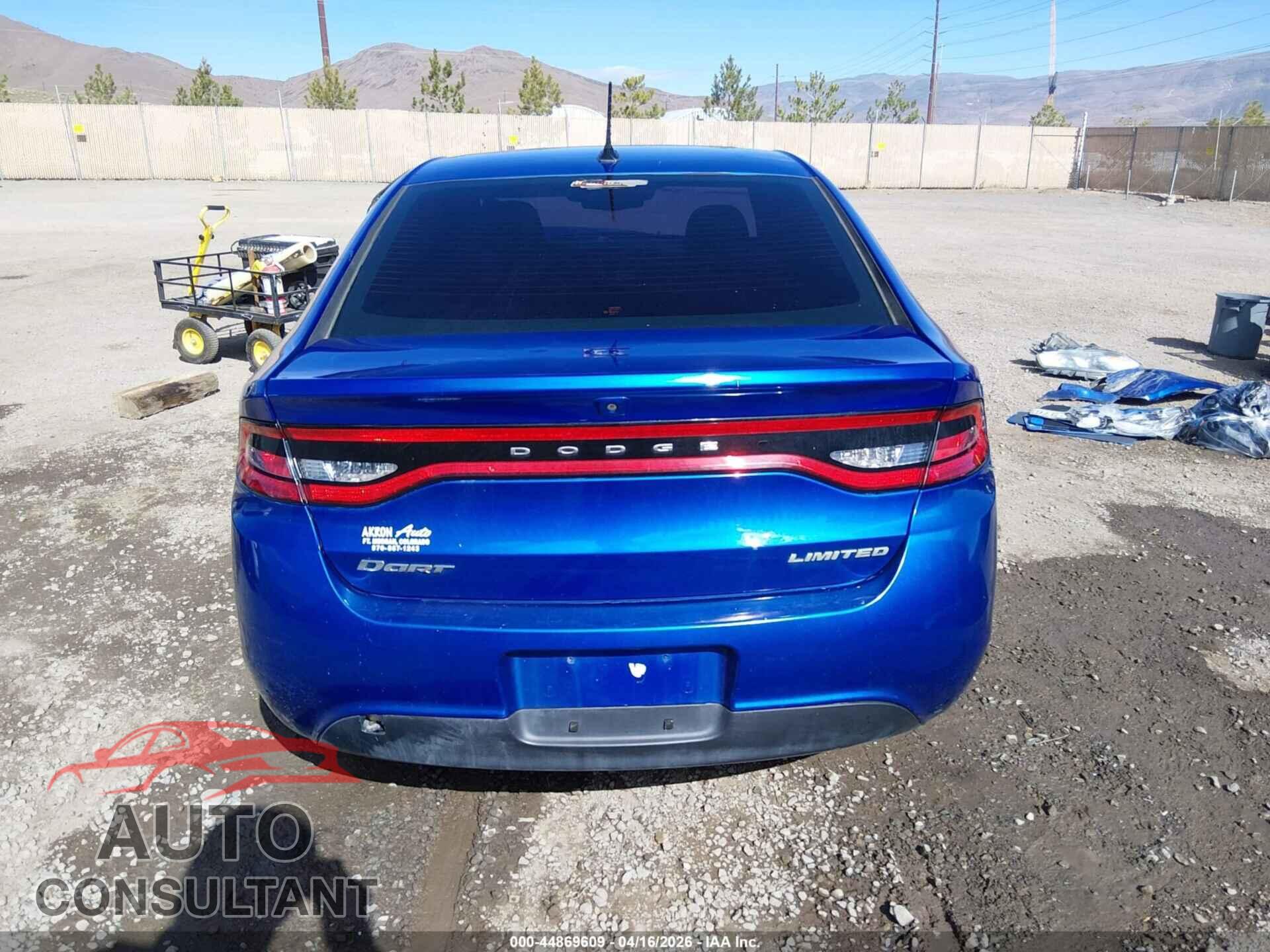 DODGE DART 2013 - 1C3CDFCA9DD304861