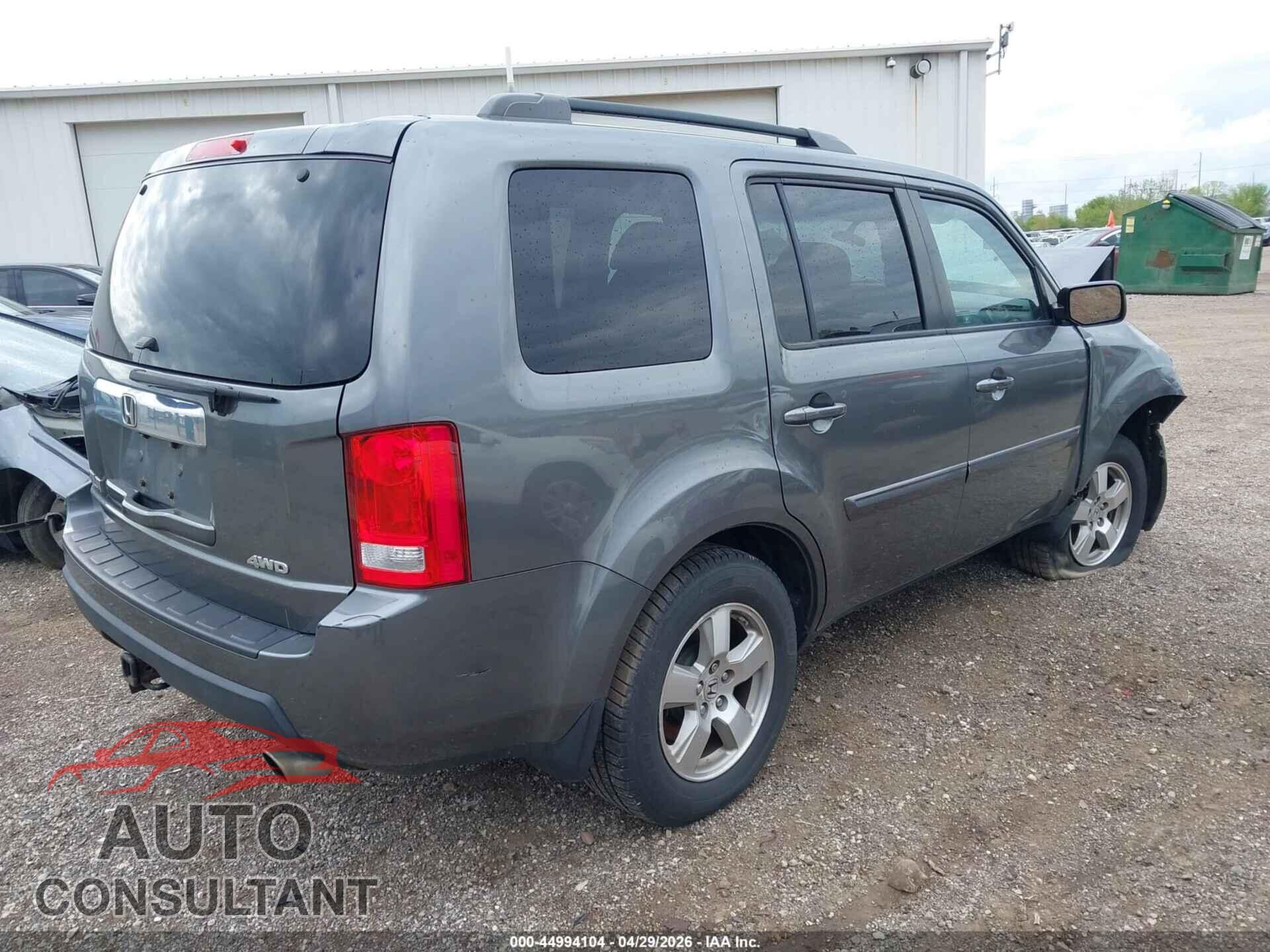 HONDA PILOT 2011 - 5FNYF4H54BB017770