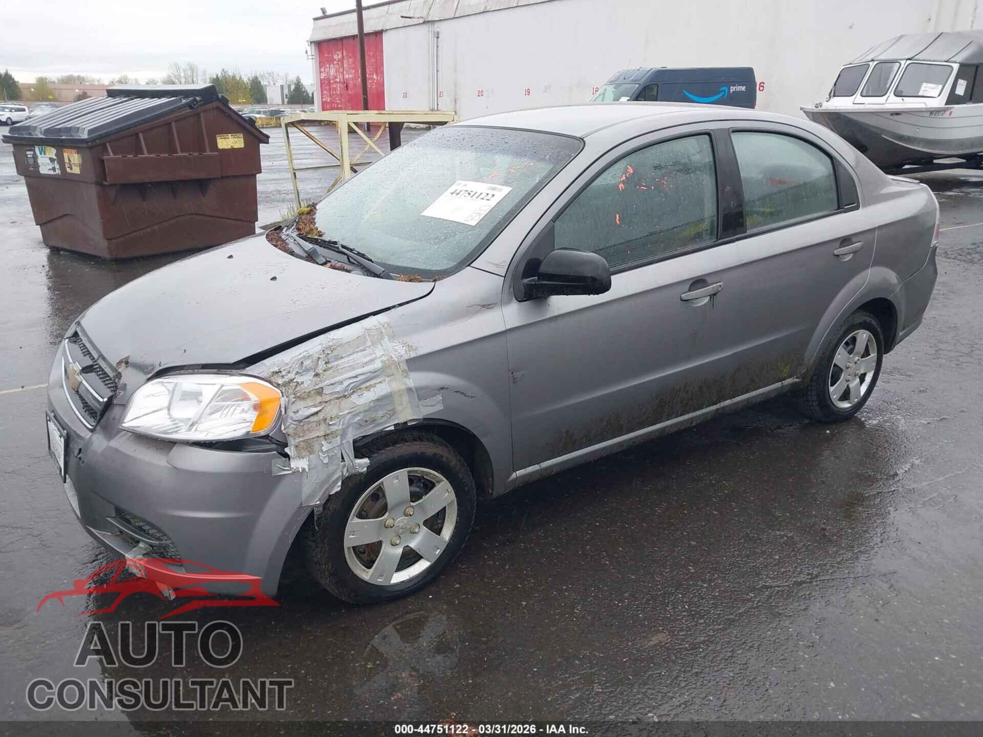 CHEVROLET AVEO 2011 - KL1TD5DE7BB124155