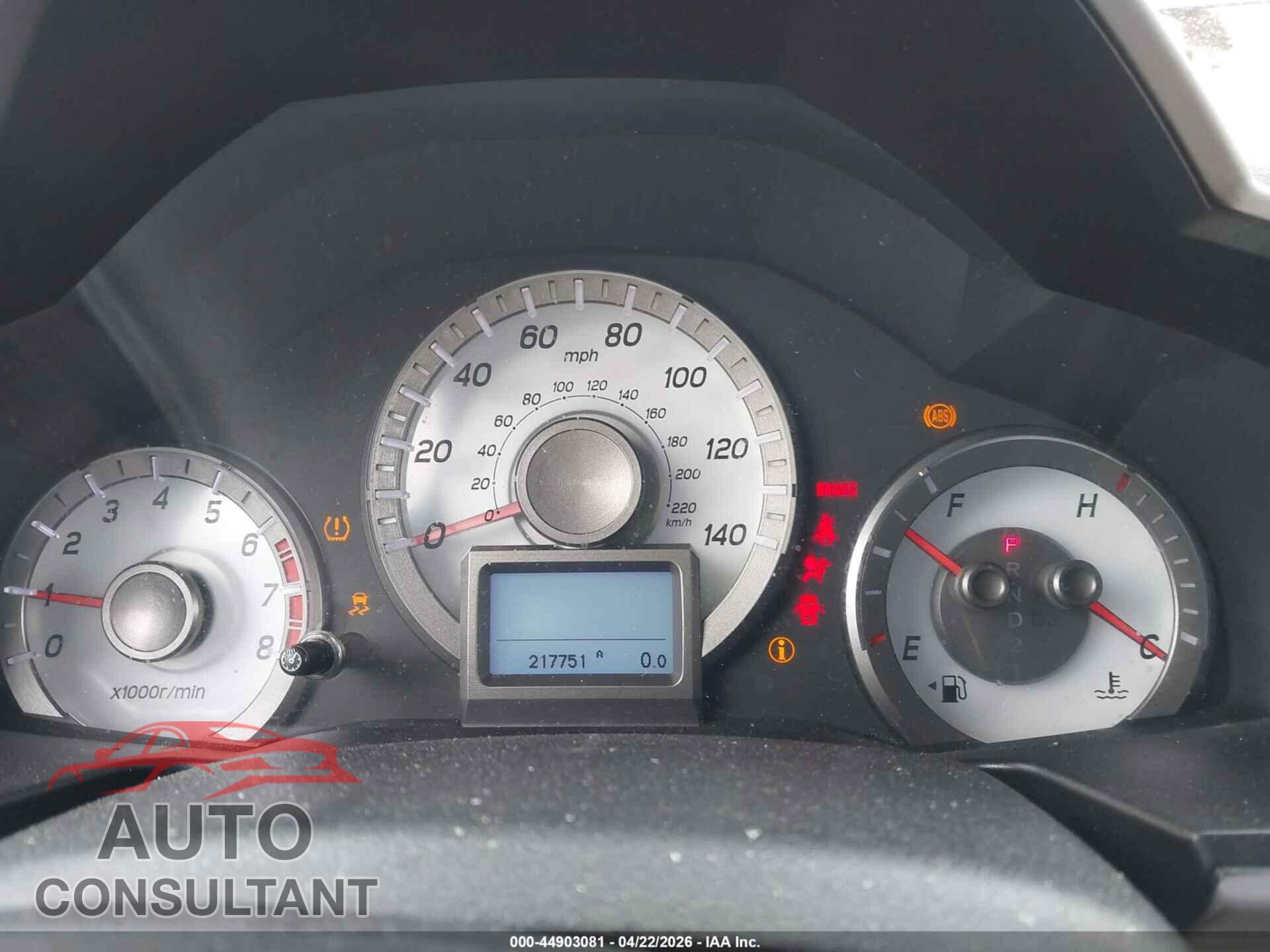 HONDA PILOT 2013 - 5FNYF3H9XDB032208