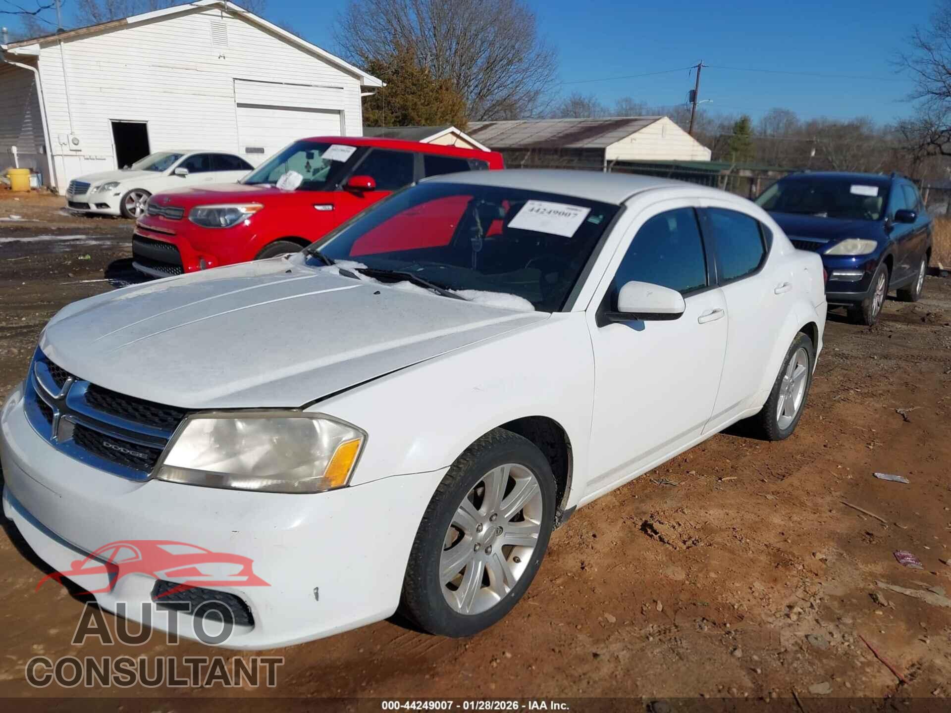 DODGE AVENGER 2012 - 1C3CDZCB1CN137009