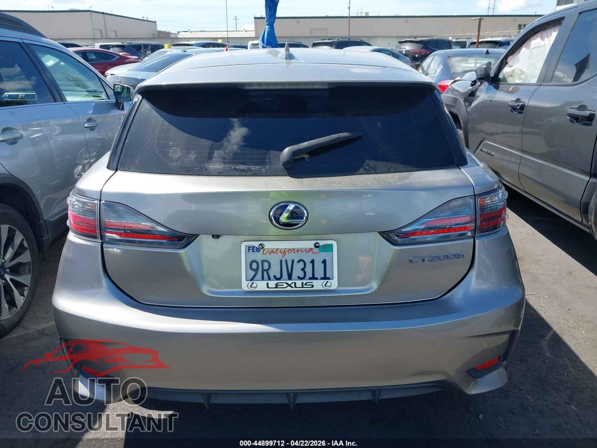 LEXUS CT 2017 - JTHKD5BH2H2285540