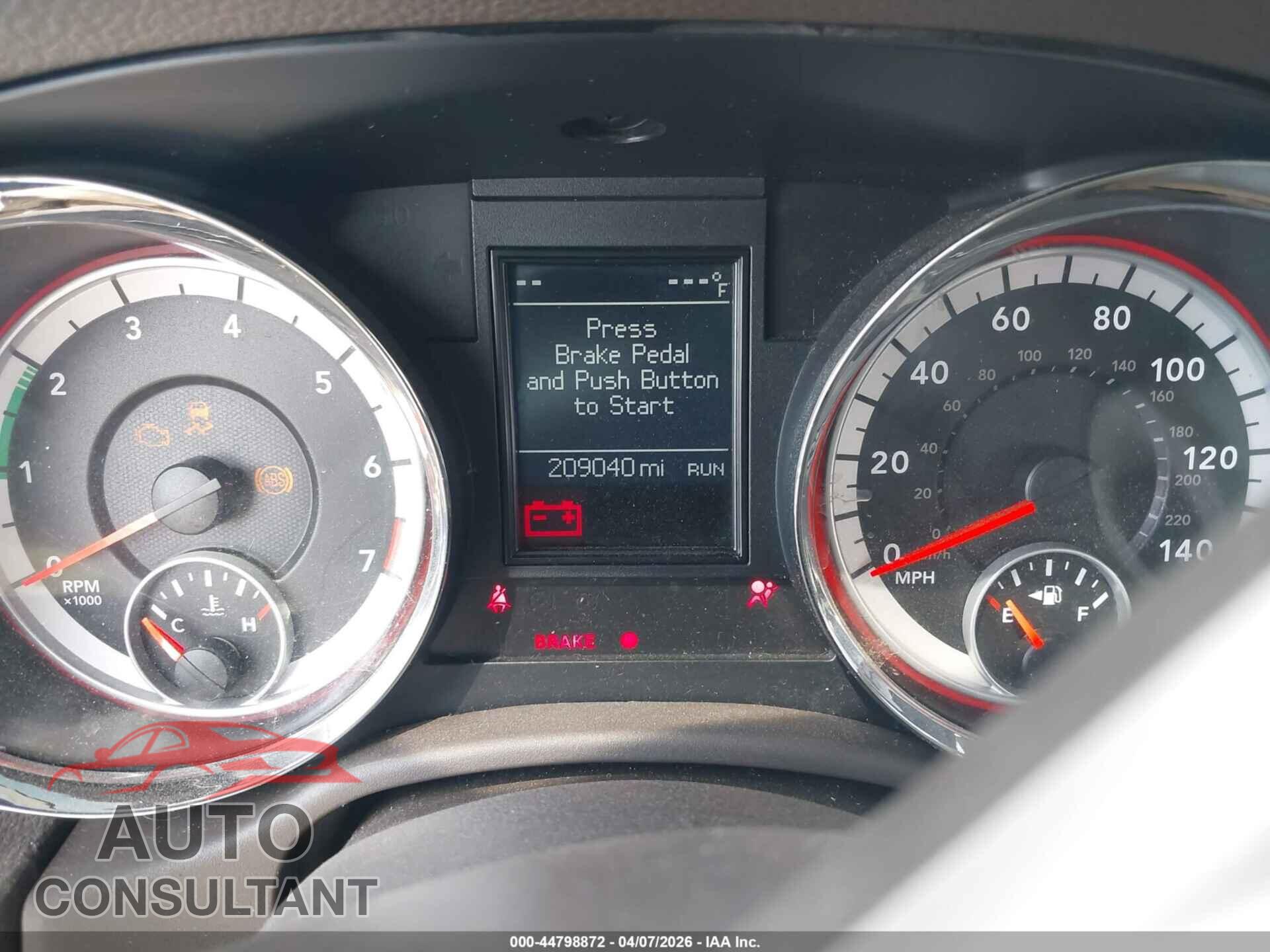 DODGE DURANGO 2011 - 1D4RD4GG5BC508779