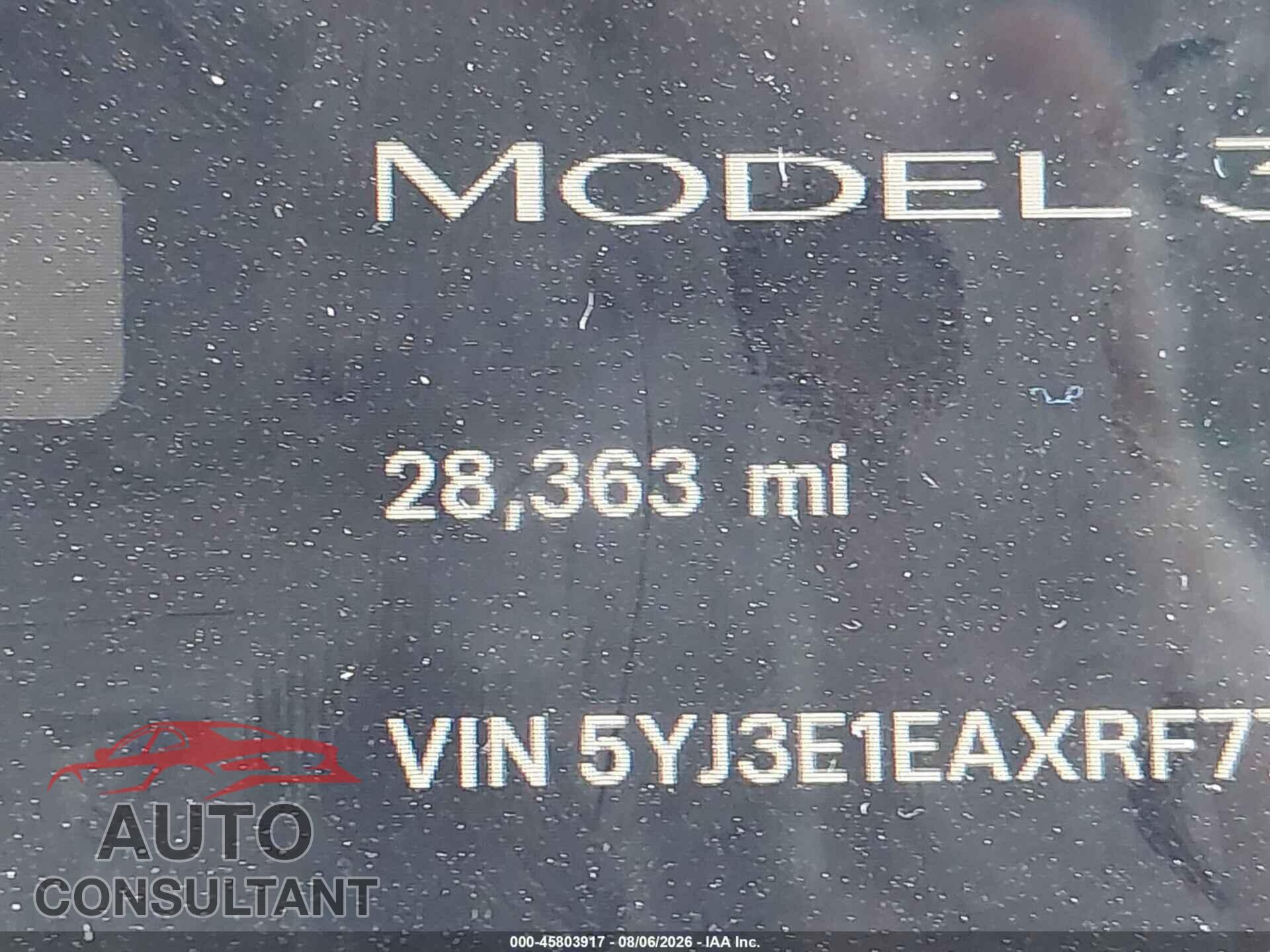 TESLA MODEL 3 2024 - 5YJ3E1EAXRF772526