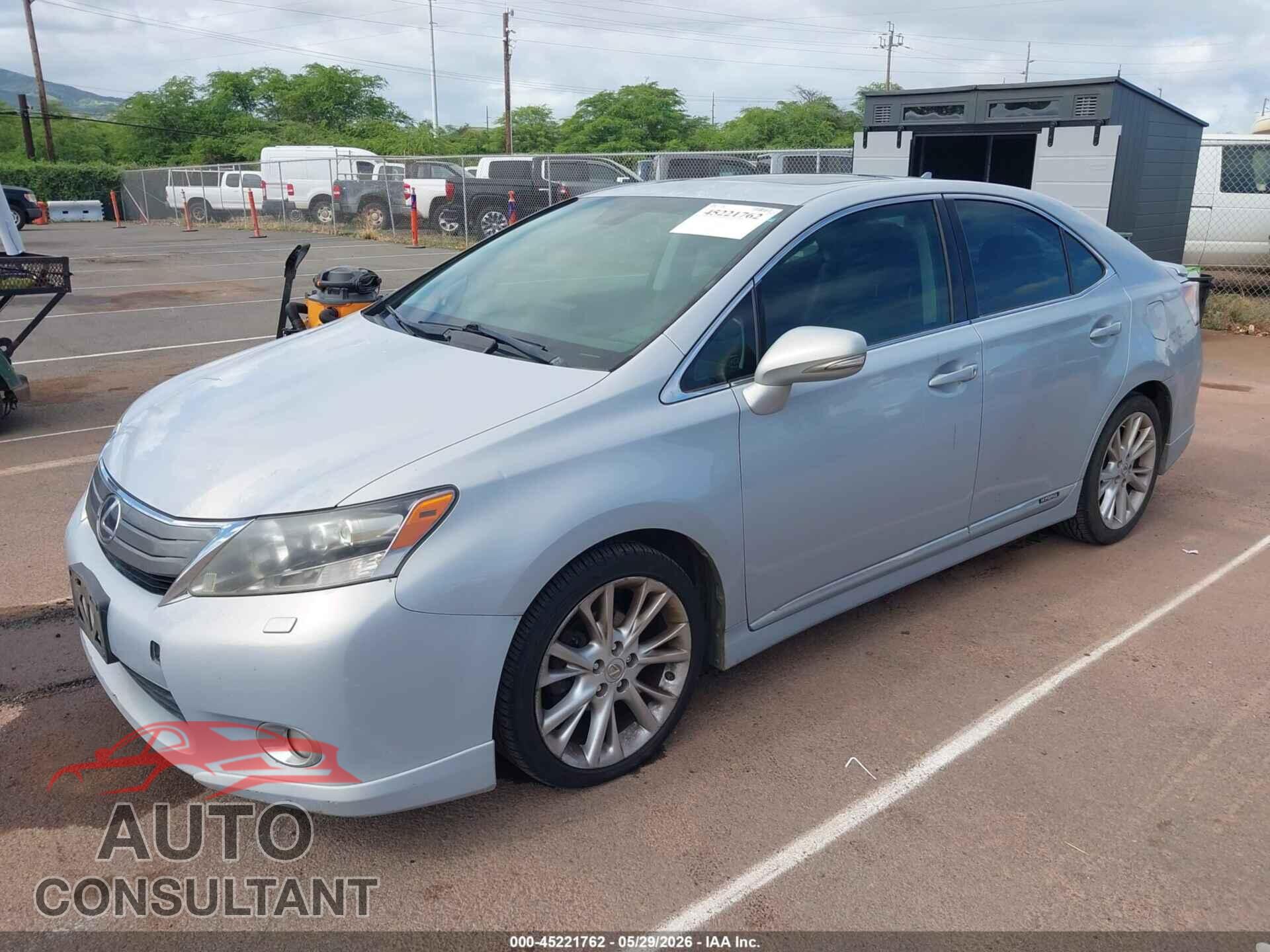 LEXUS HS 250H 2010 - JTHBB1BA4A2002921