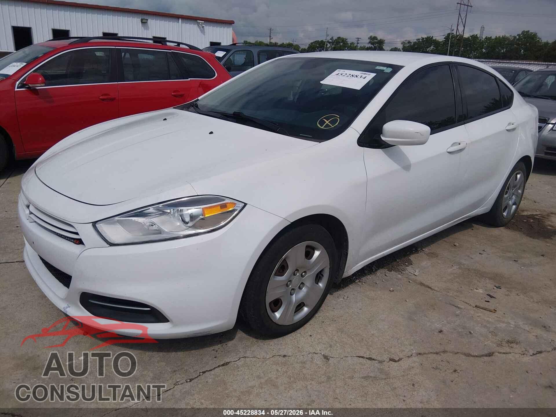 DODGE DART 2016 - 1C3CDFAA9GD516344