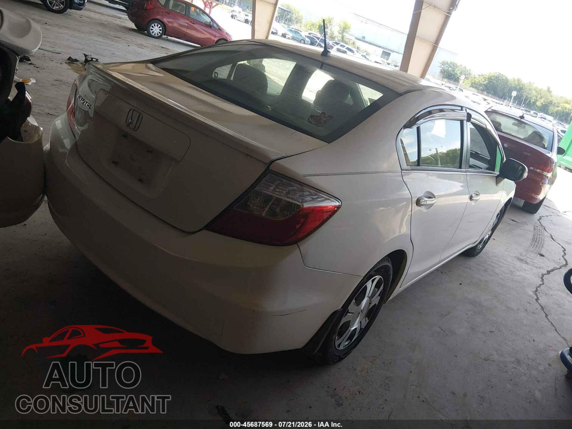 HONDA CIVIC HYBRID 2012 - JHMFB4F34CS007795