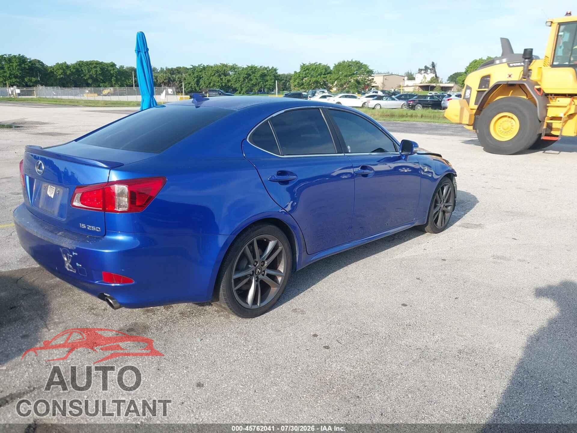 LEXUS IS 250 2012 - JTHBF5C25C5178543