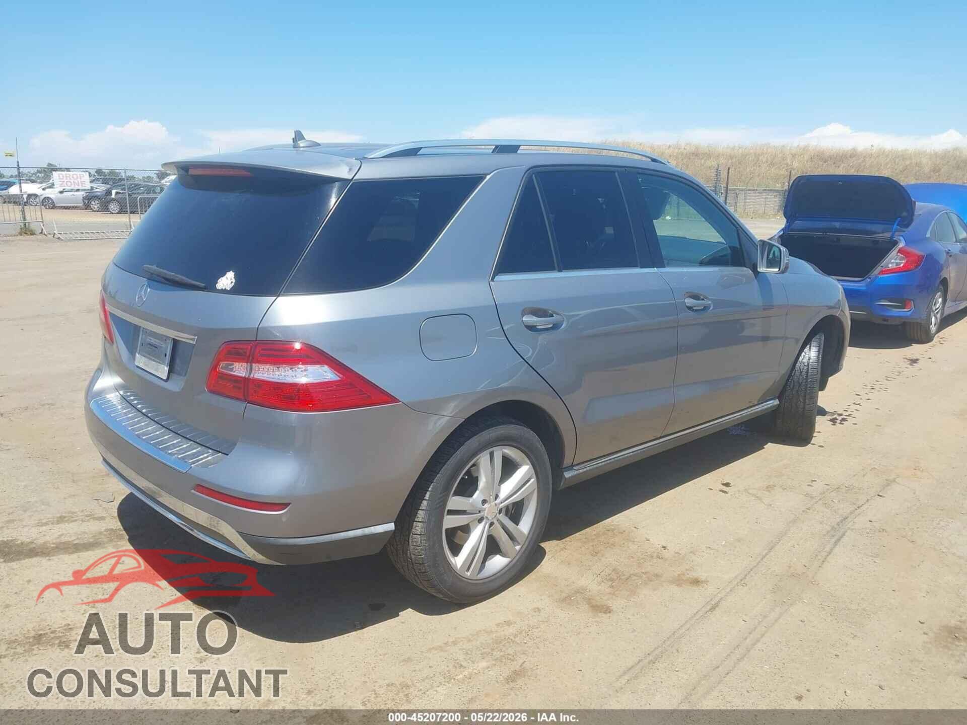 MERCEDES-BENZ ML 350 BLUETEC 2012 - 4JGDA2EB2CA028252